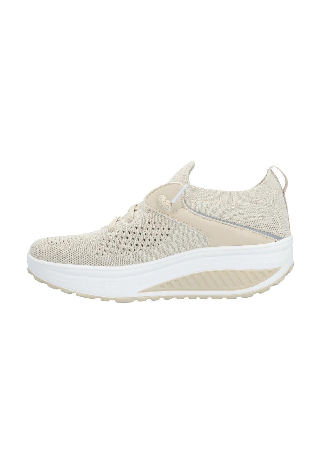 Zapatilla Mujer Eden Beige-5