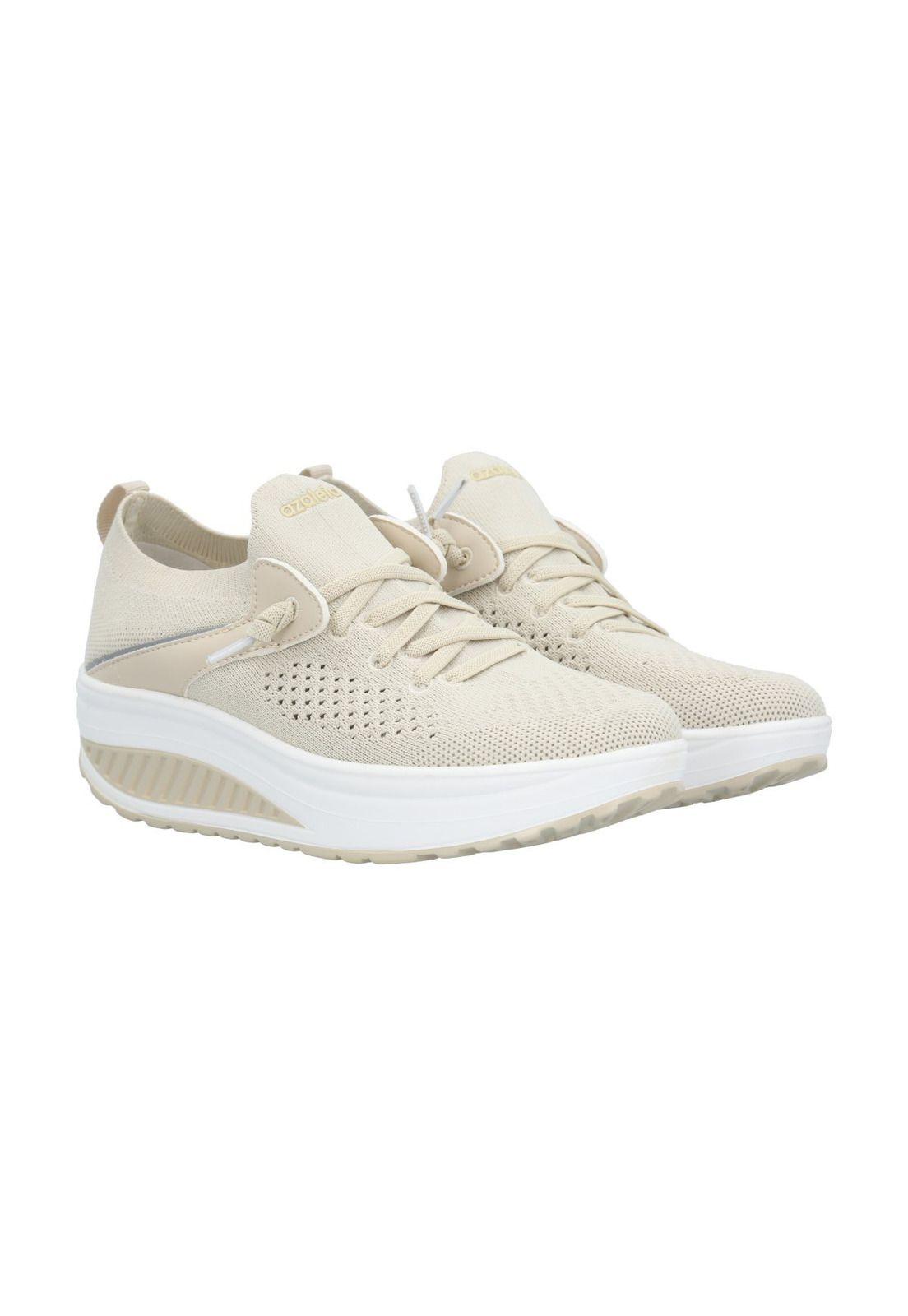 Zapatilla Mujer Eden Beige-8