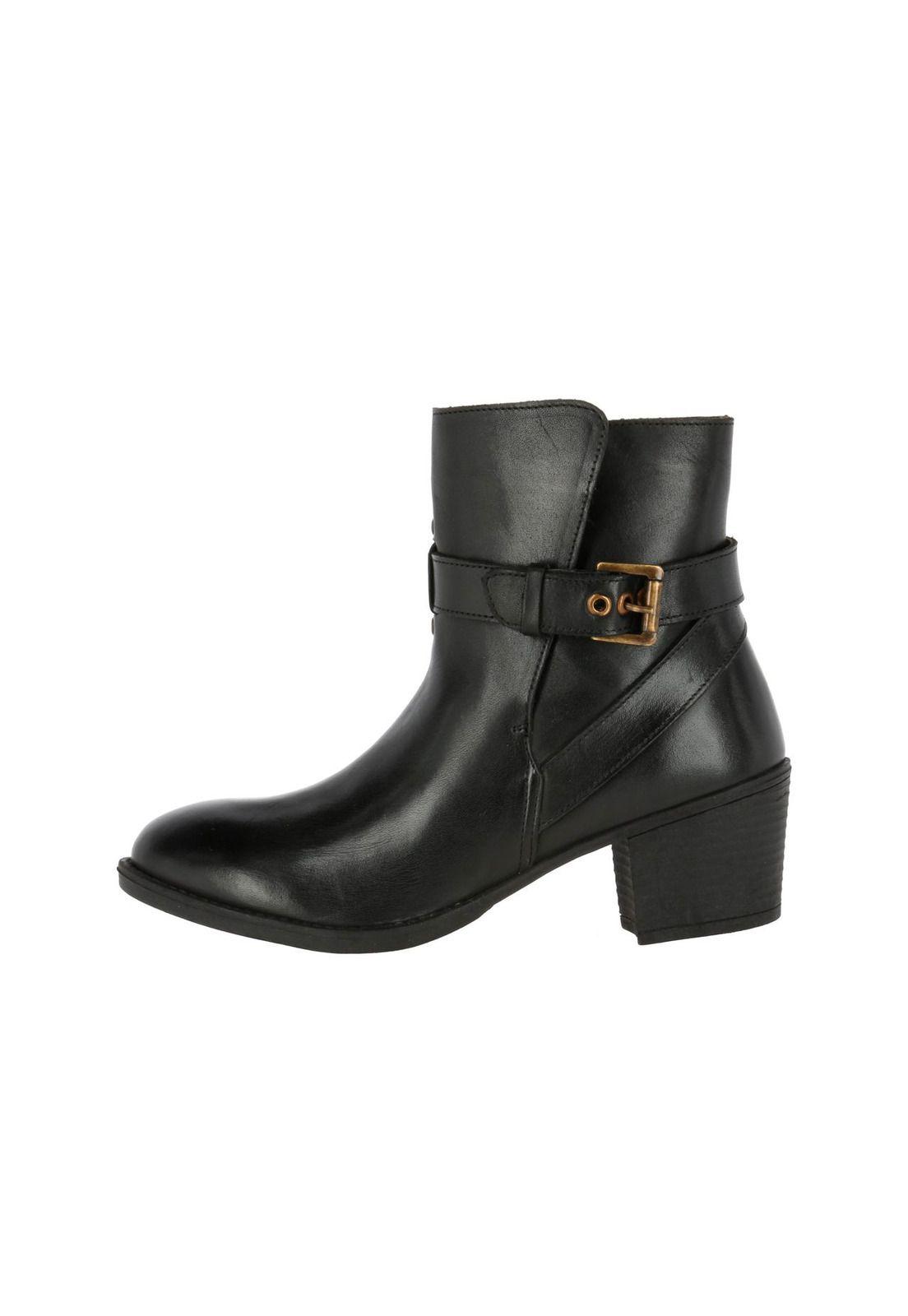 Botin Cuero Mujer Juno Negro-2