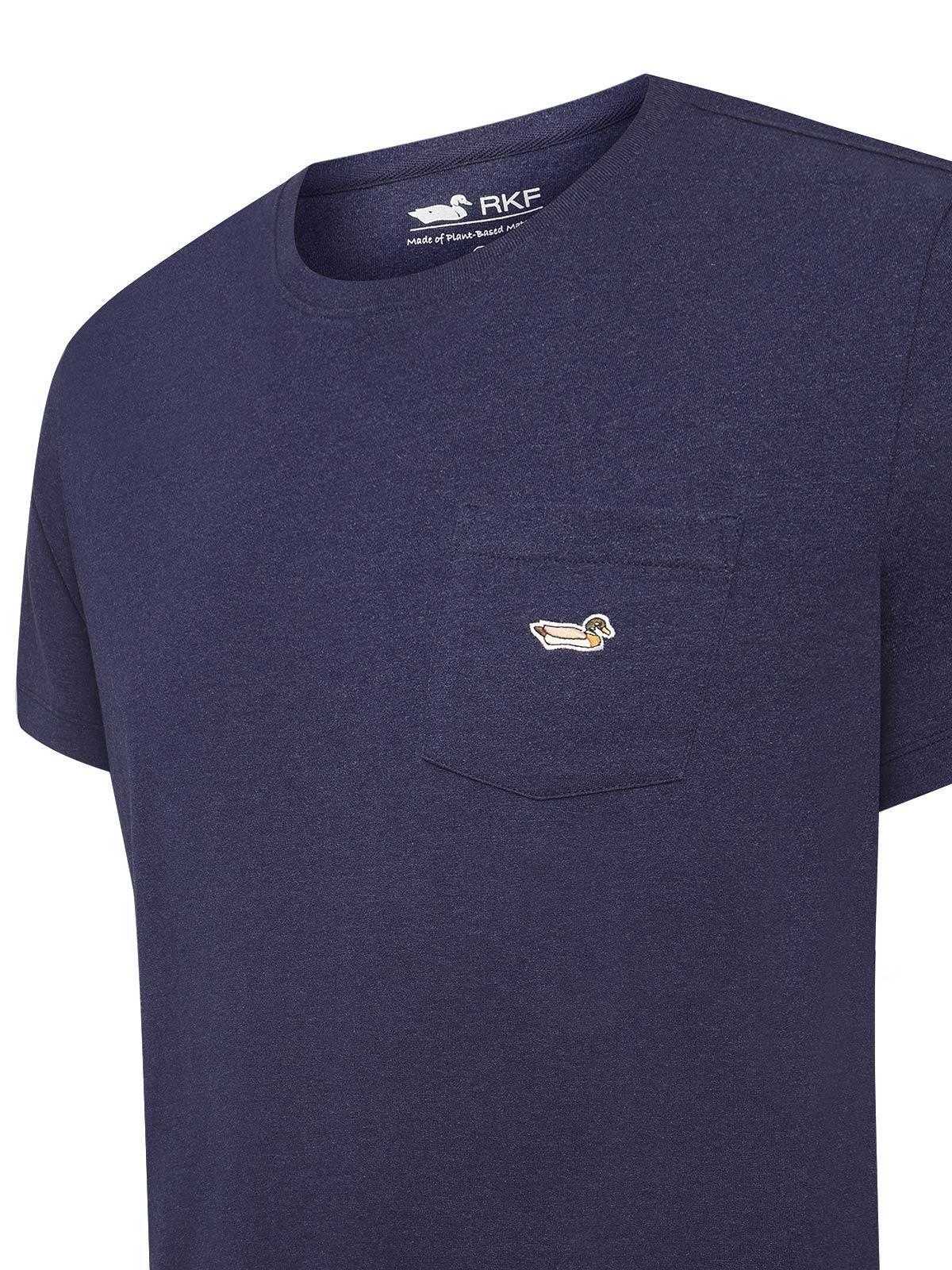 Polera Algodón Orgánico Hombre Drake Azul-3
