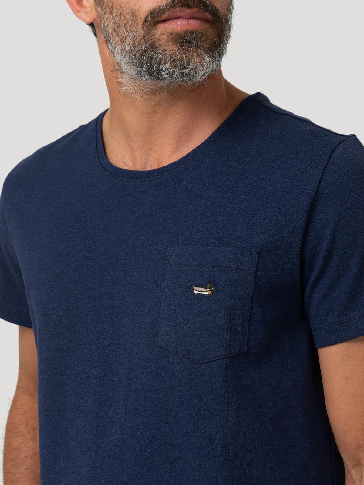 Polera Algodón Orgánico Hombre Drake Azul-6