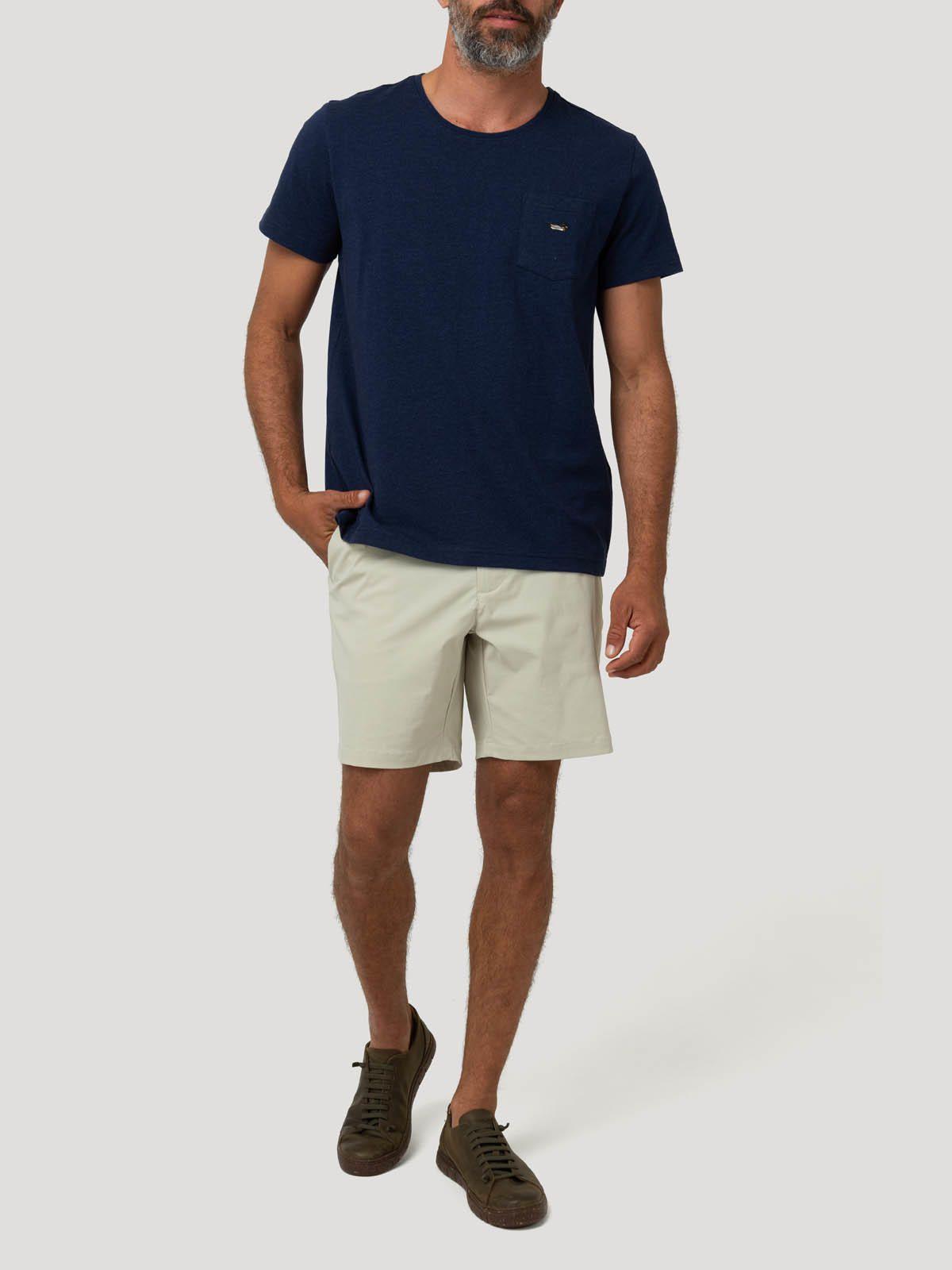 Polera Algodón Orgánico Hombre Drake Azul-7