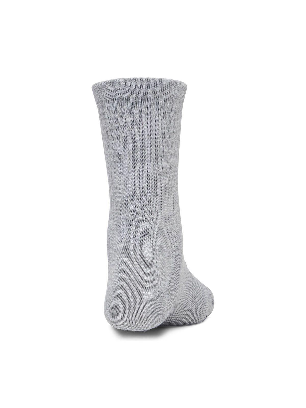 Calcetín UA Essential 3-Pack Mid Crew Gris Mujer-1