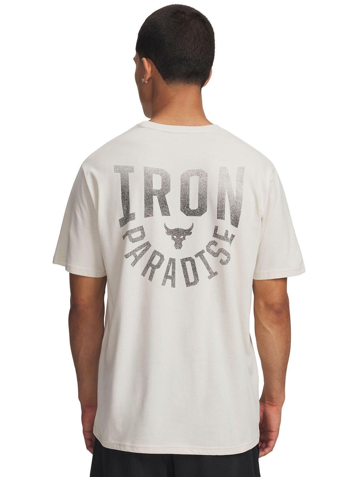 Polera M/C UA Project Rock Irondise Polera Blanco Hombre-1