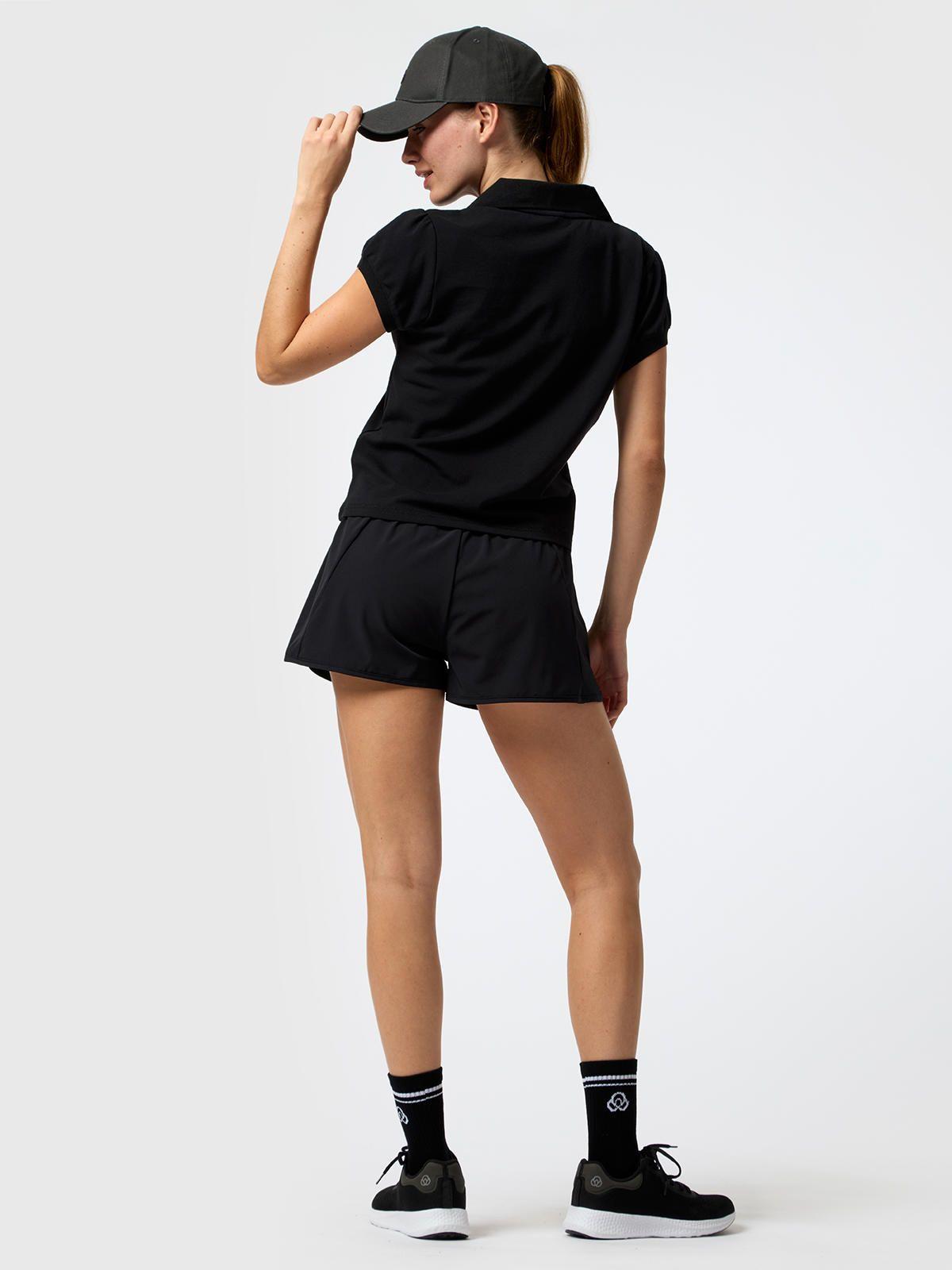 Polera Polo Pique Aloe Negro Mujer-6