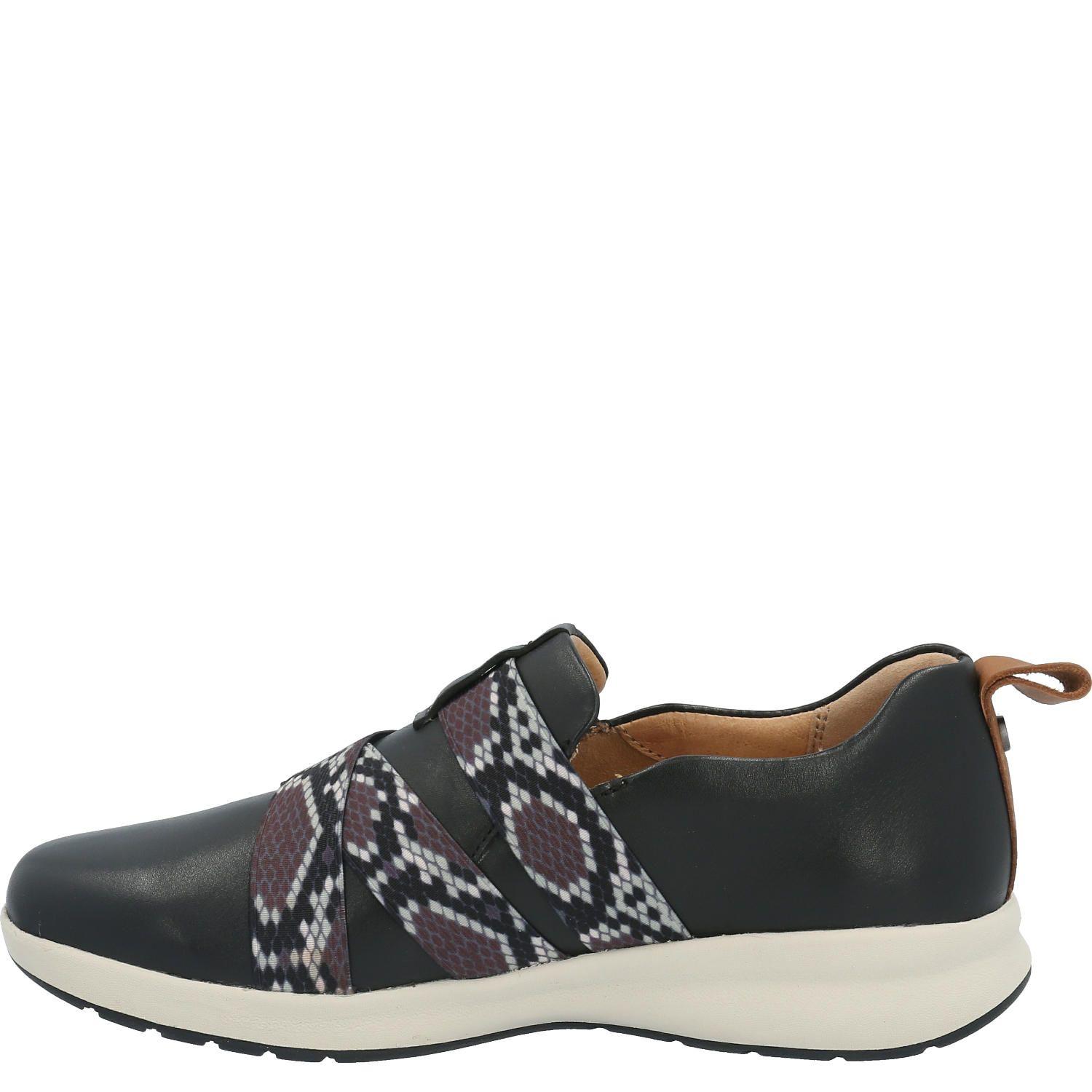 Zapatilla Cuero Mujer Spinal Elastic Negro-4