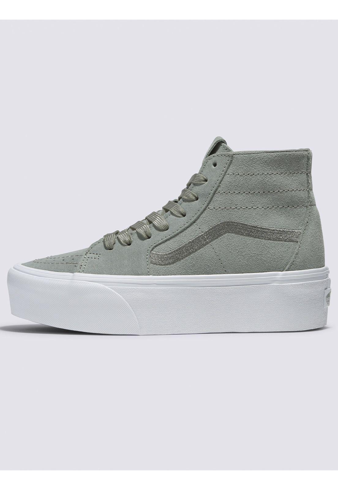 Zapatilla Ua Sk8-Hi Tapered St Verde Unisex-3