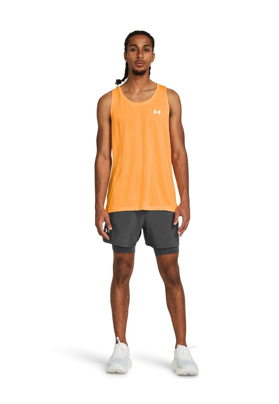Shorts Launch 2 en 1 de 5" hombre Gris-5