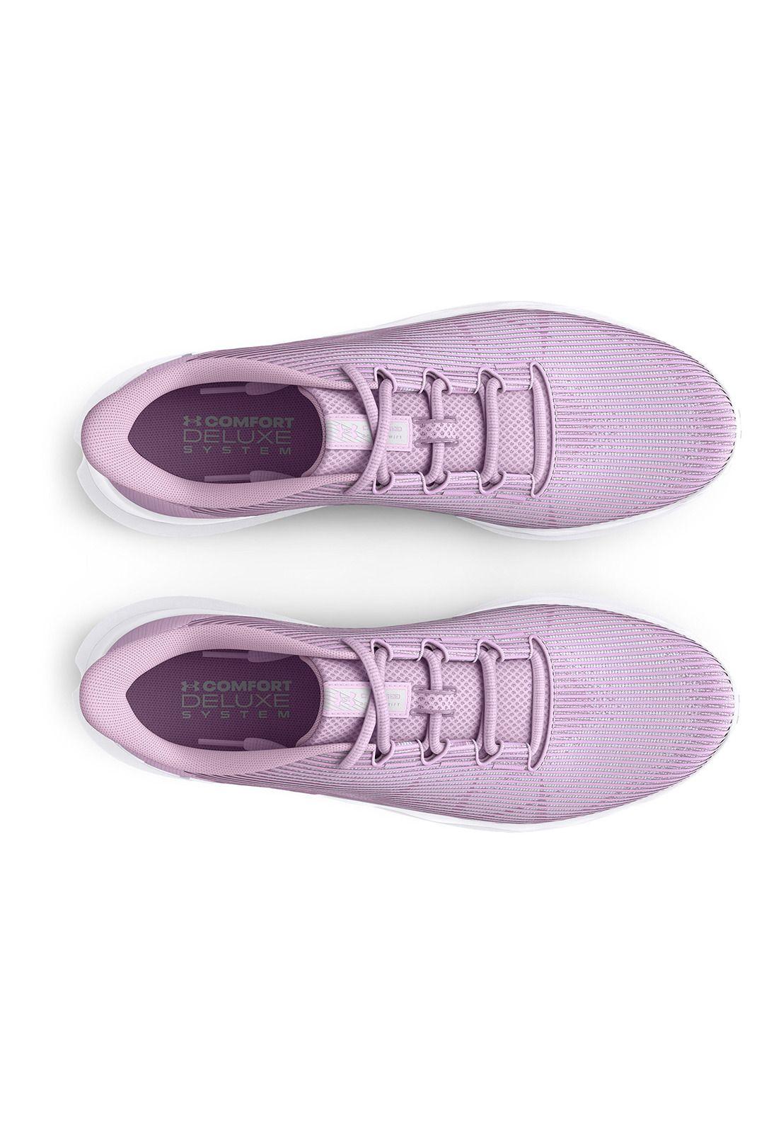 Zapatillas correr UA Sonic mujer Morado-4