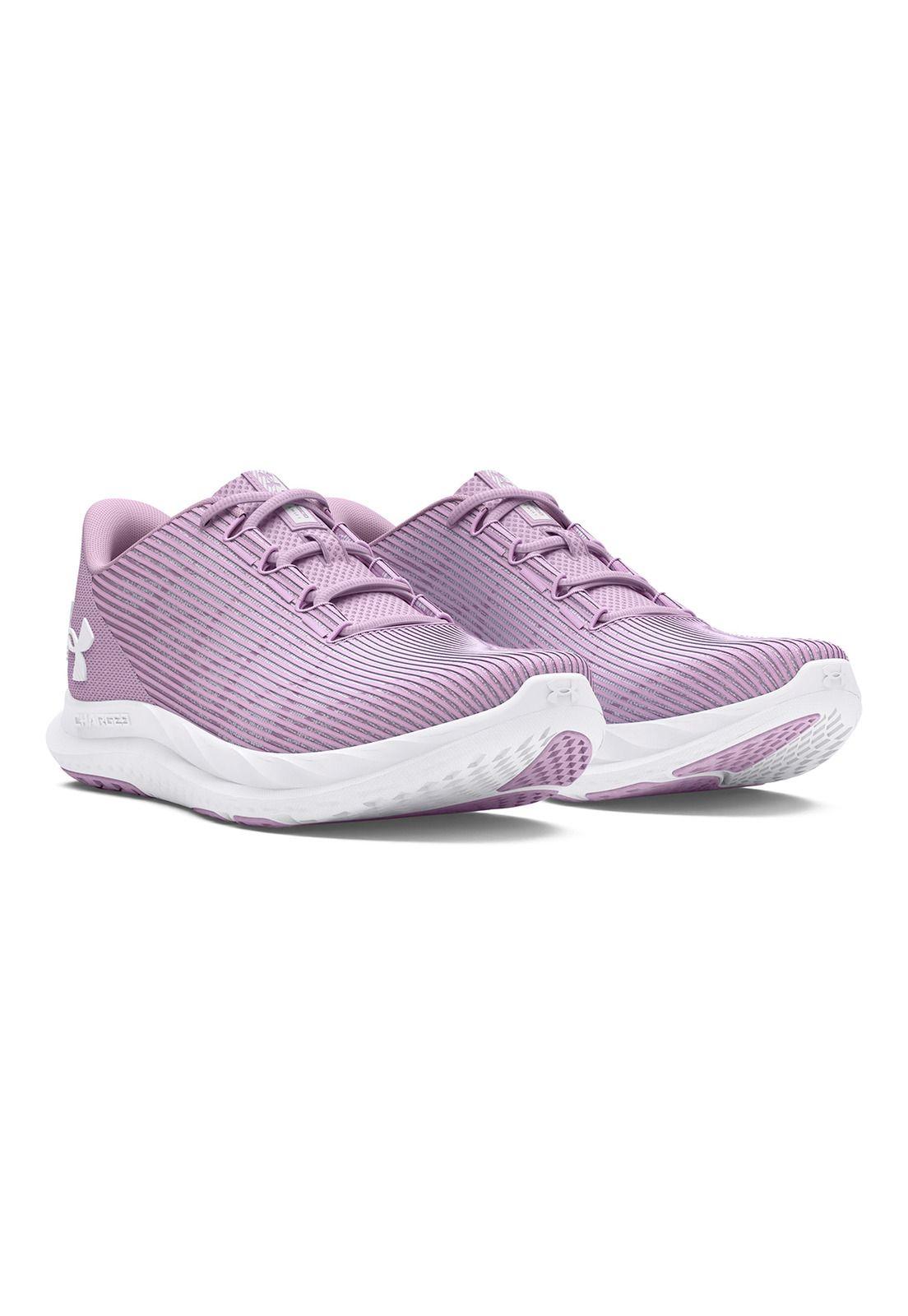Zapatillas correr UA Sonic mujer Morado-5
