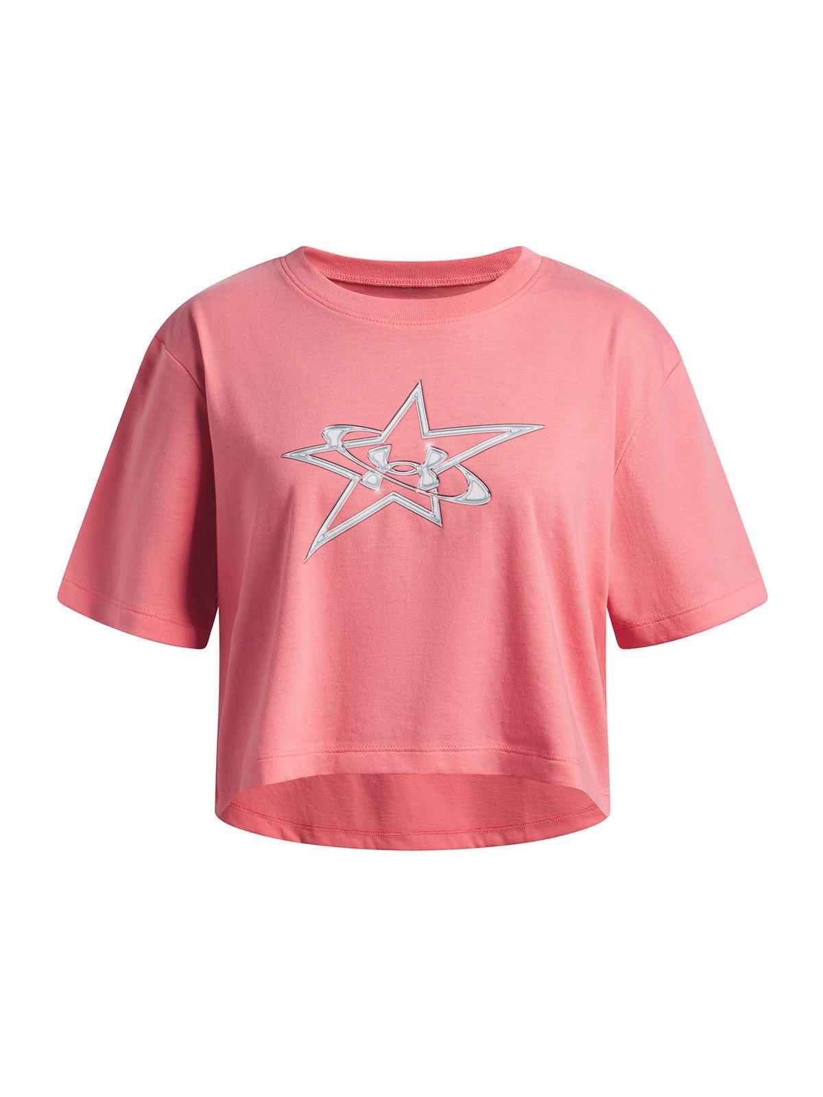 Polera M/C Niña G Logo Star Ss Rosado-0