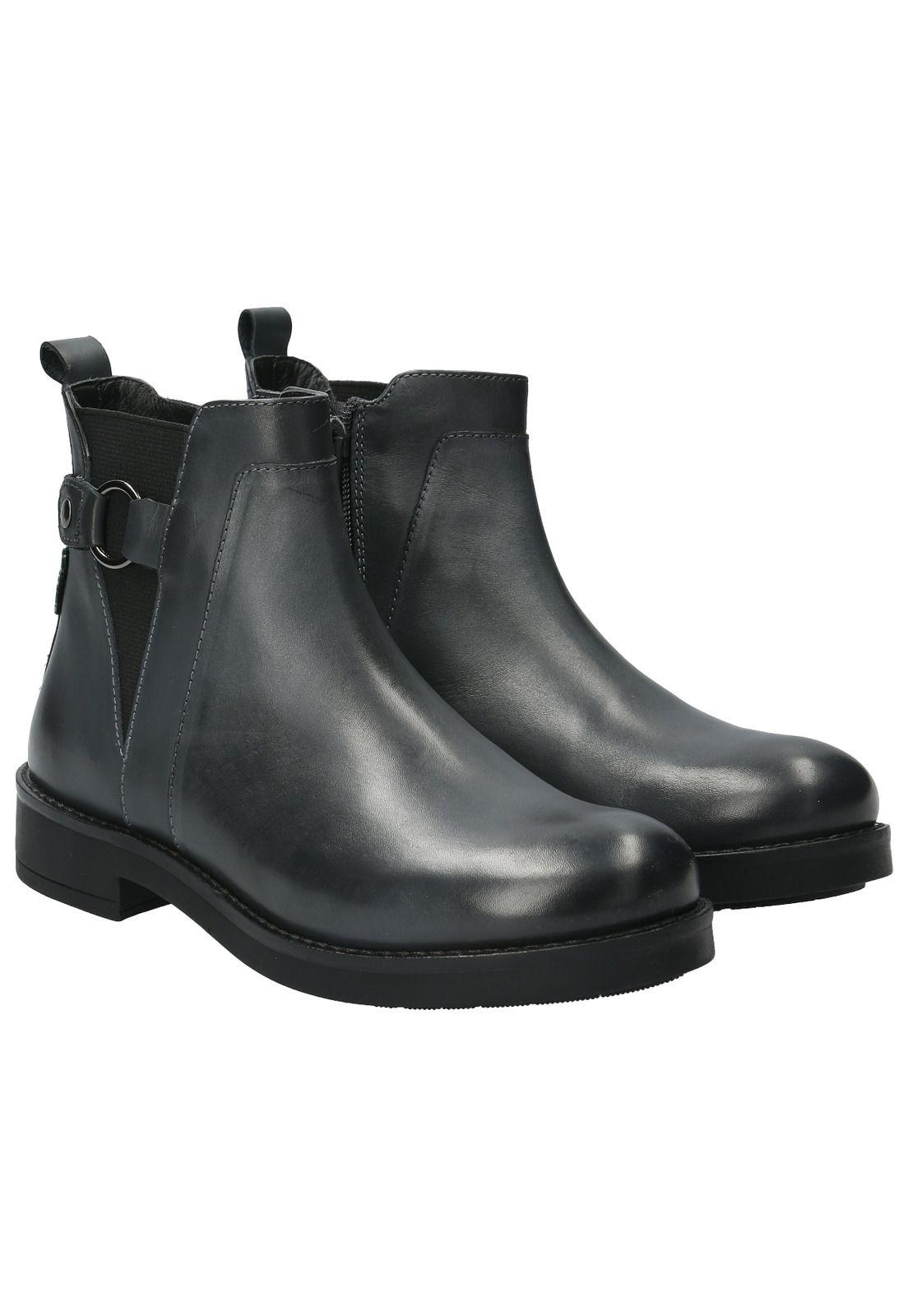 Botín Cuero Mujer Rutland Gris-6