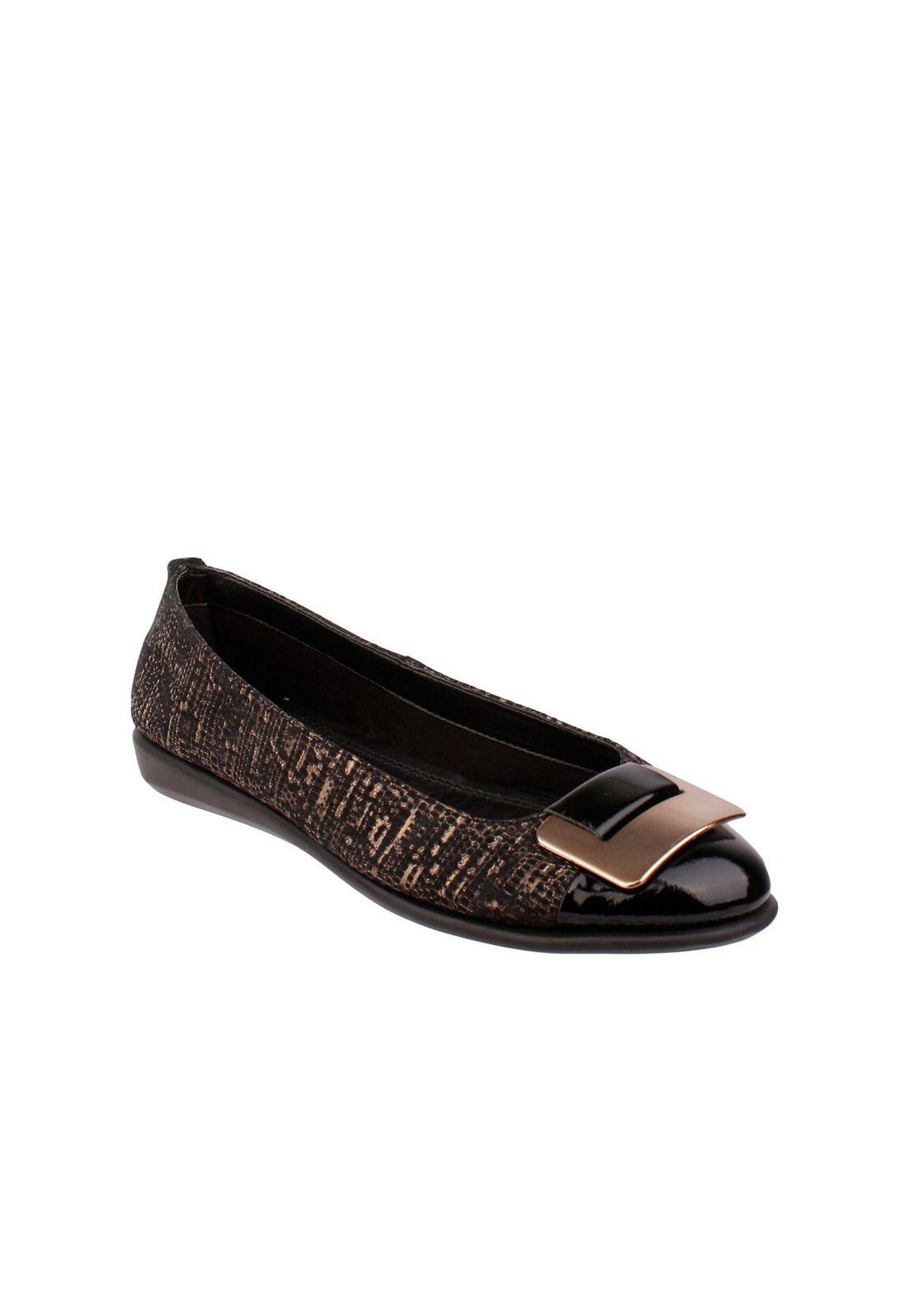 Ballerina Cuero Rise N Curry Negro-0