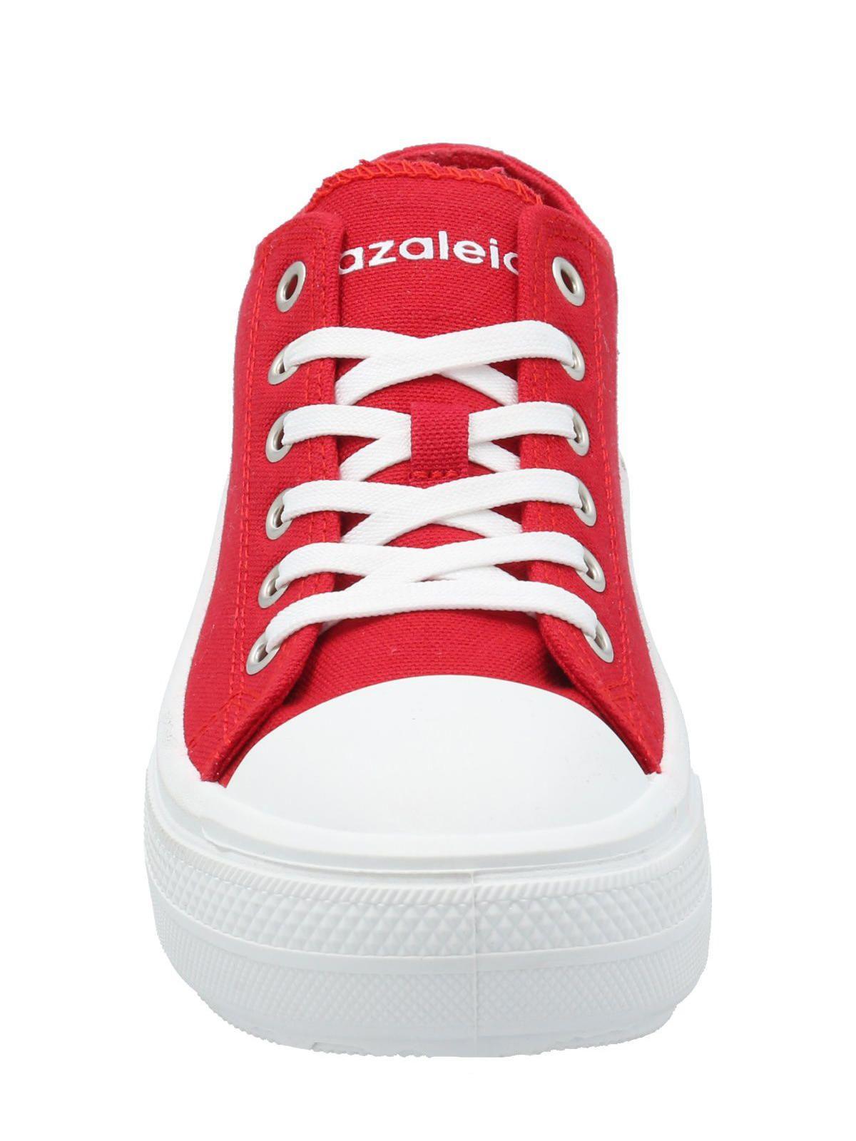 Zapatilla Mujer Lona Rojo-3