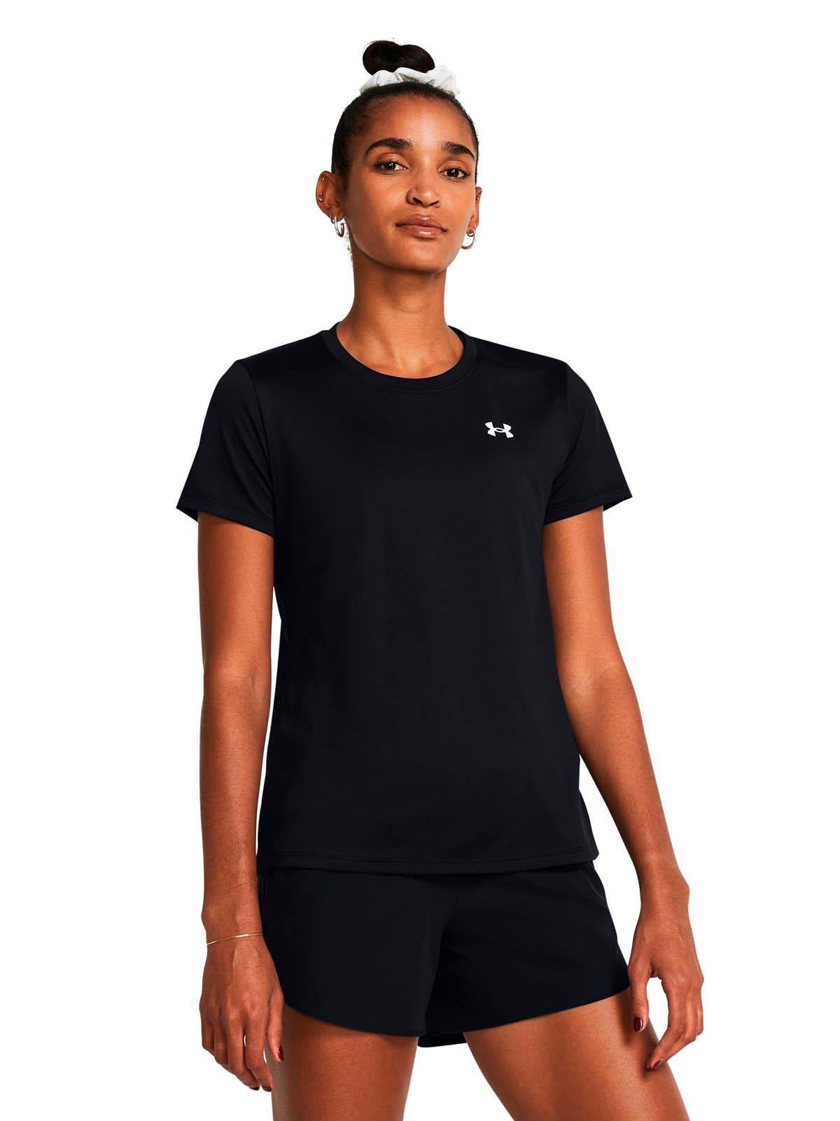 Polera manga corta UA Tech mujer Negro-3