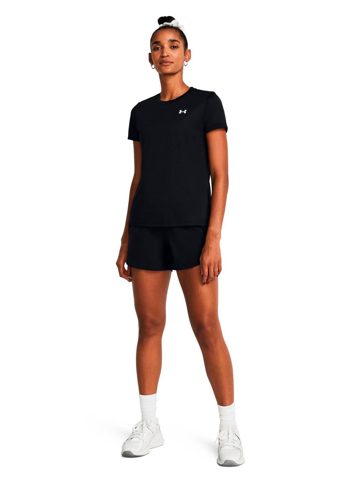Polera manga corta UA Tech mujer Negro-5