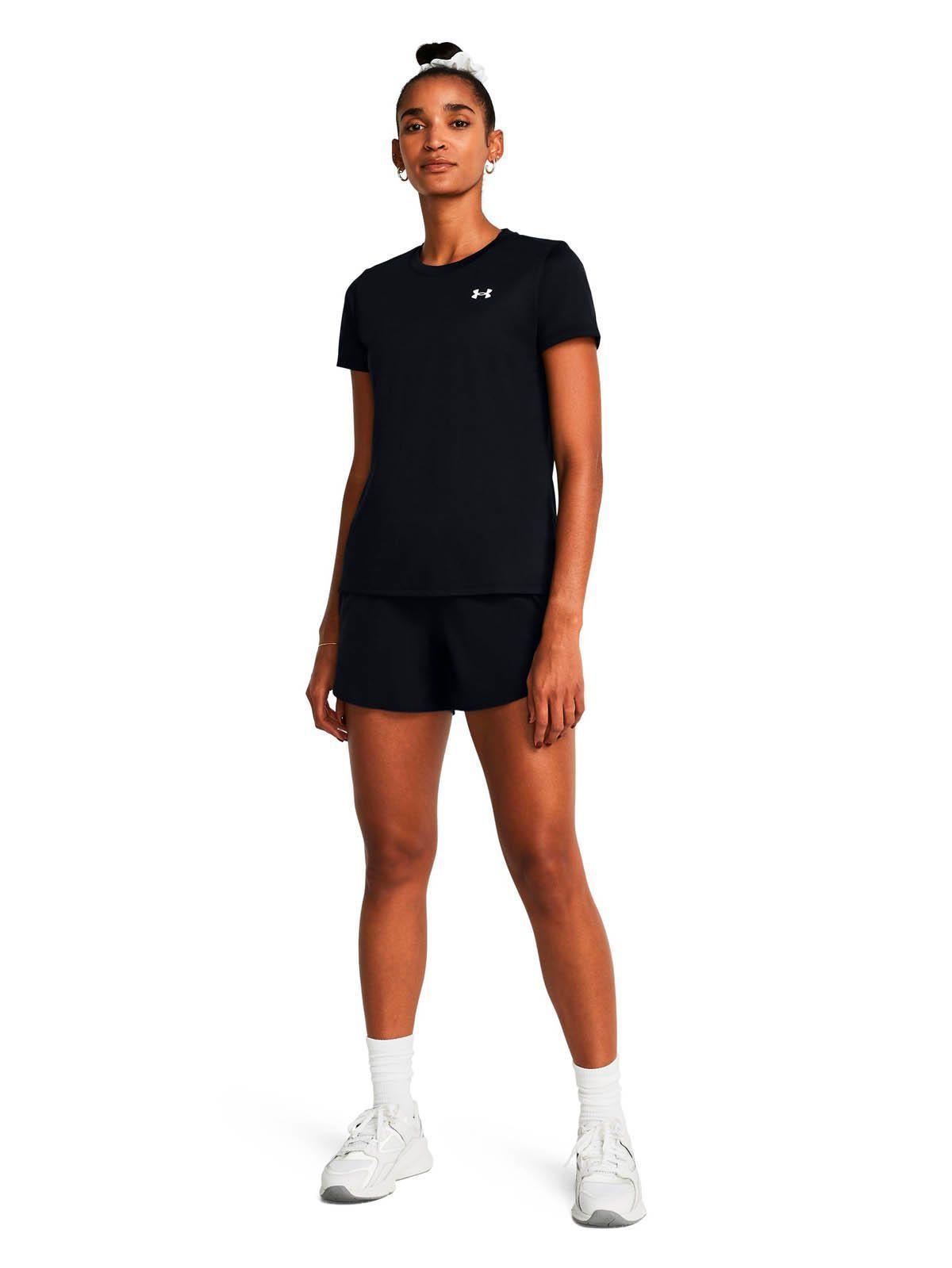 Polera manga corta UA Tech mujer Negro-5