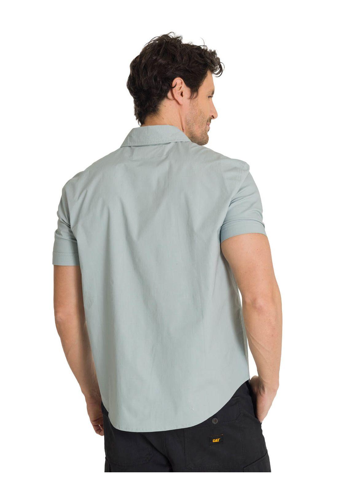 Camisa Manga Corta Hombre Utility Azul-3