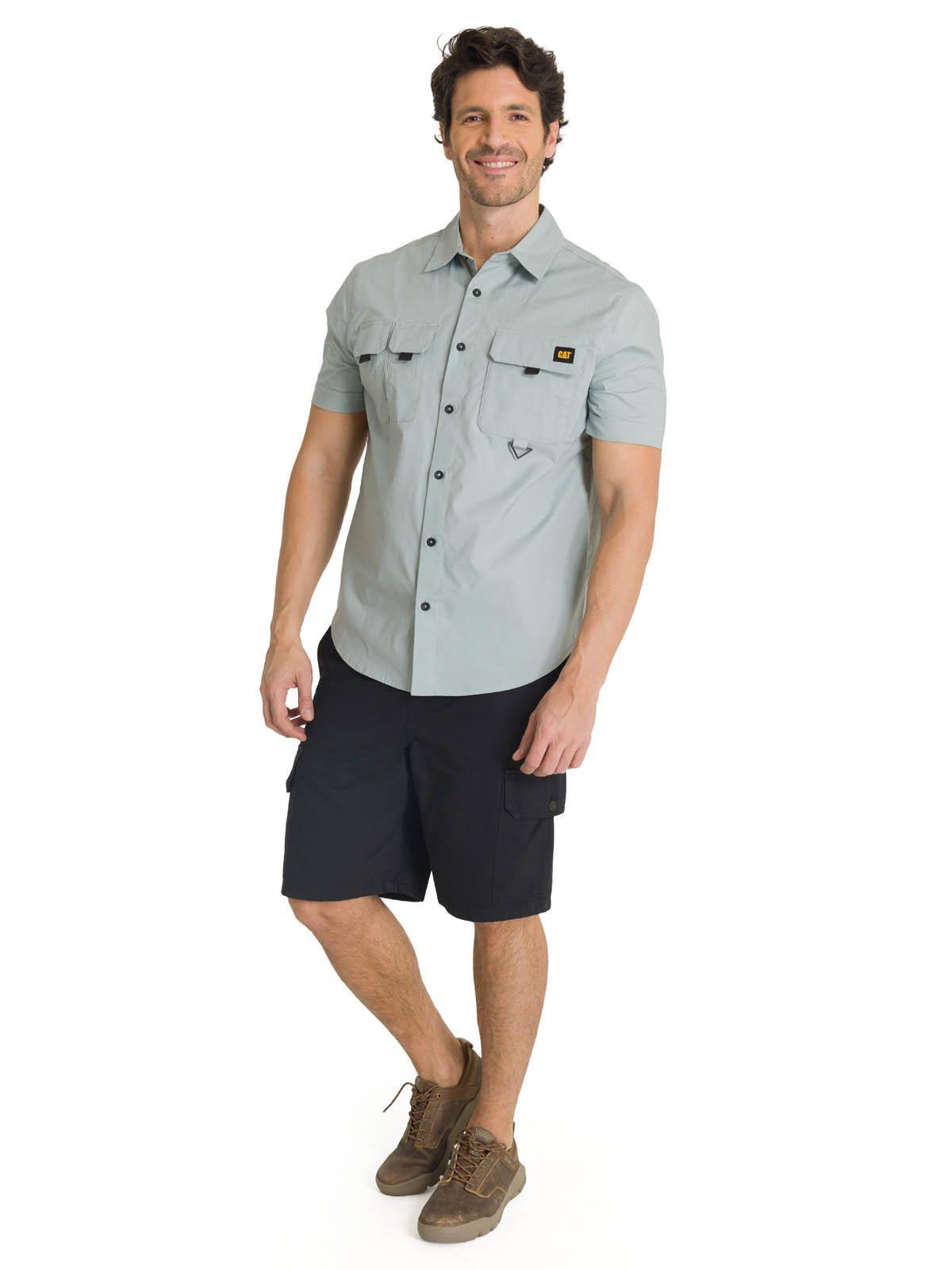 Camisa Manga Corta Hombre Utility Azul-5