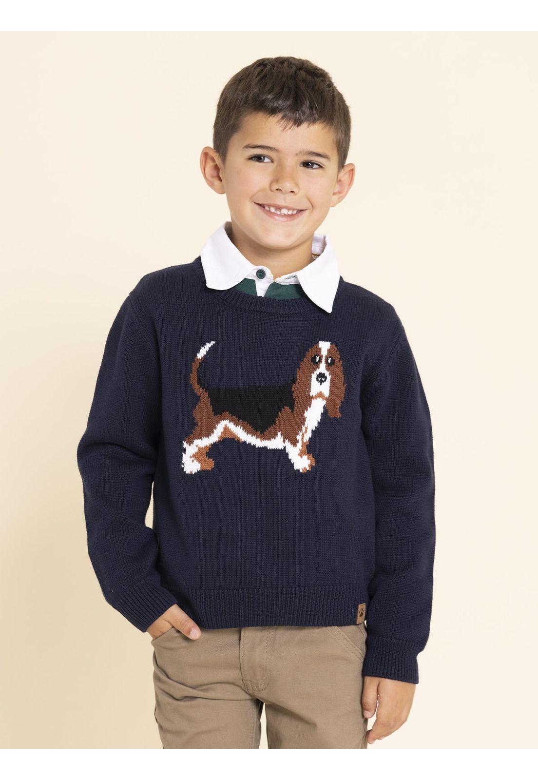 Chaleco Basset Niño Azul-1