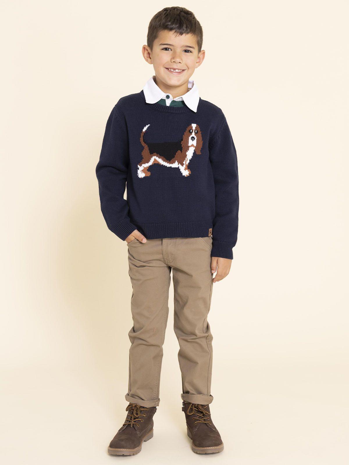 Chaleco Basset Niño Azul-4