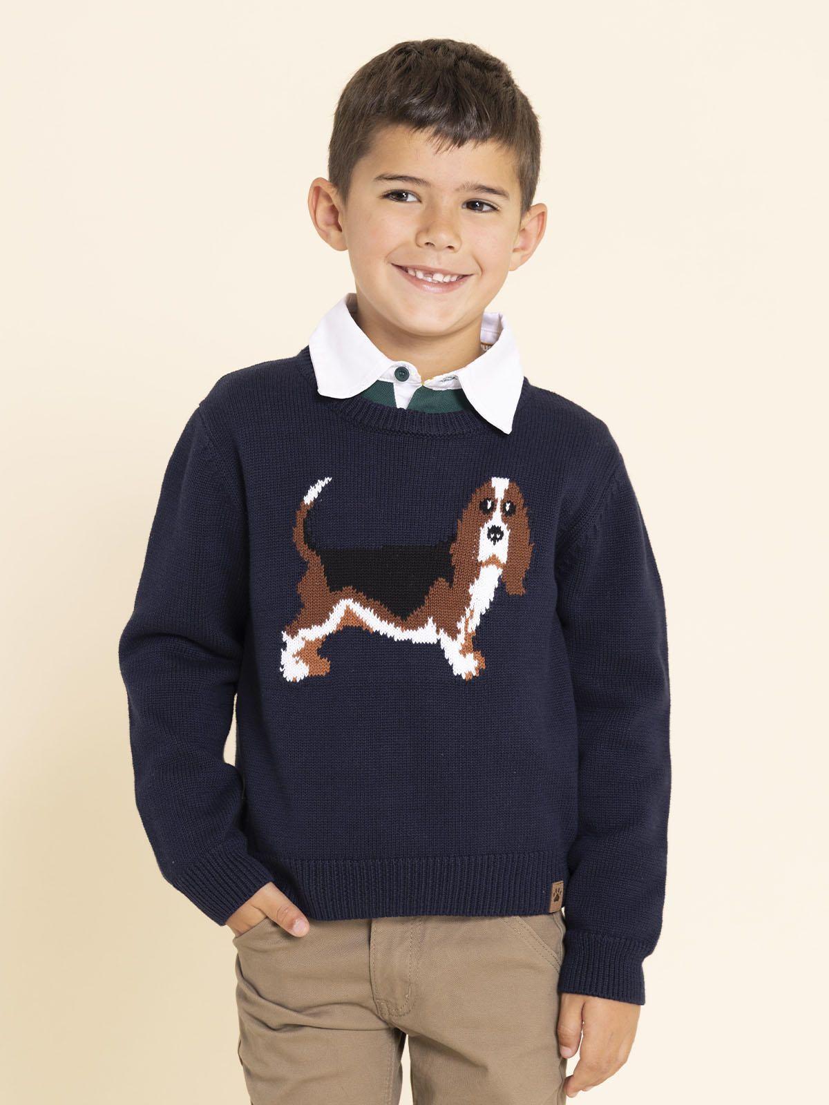 Chaleco Basset Niño Azul-1