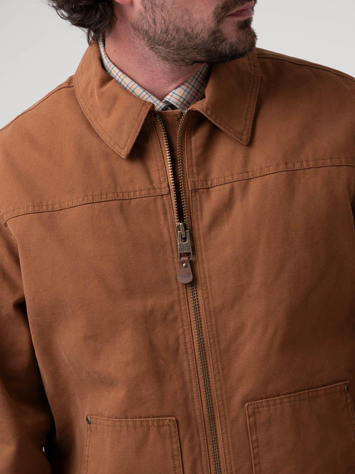 Chaqueta Algodón Orgánico Hombre Barrn Café-6