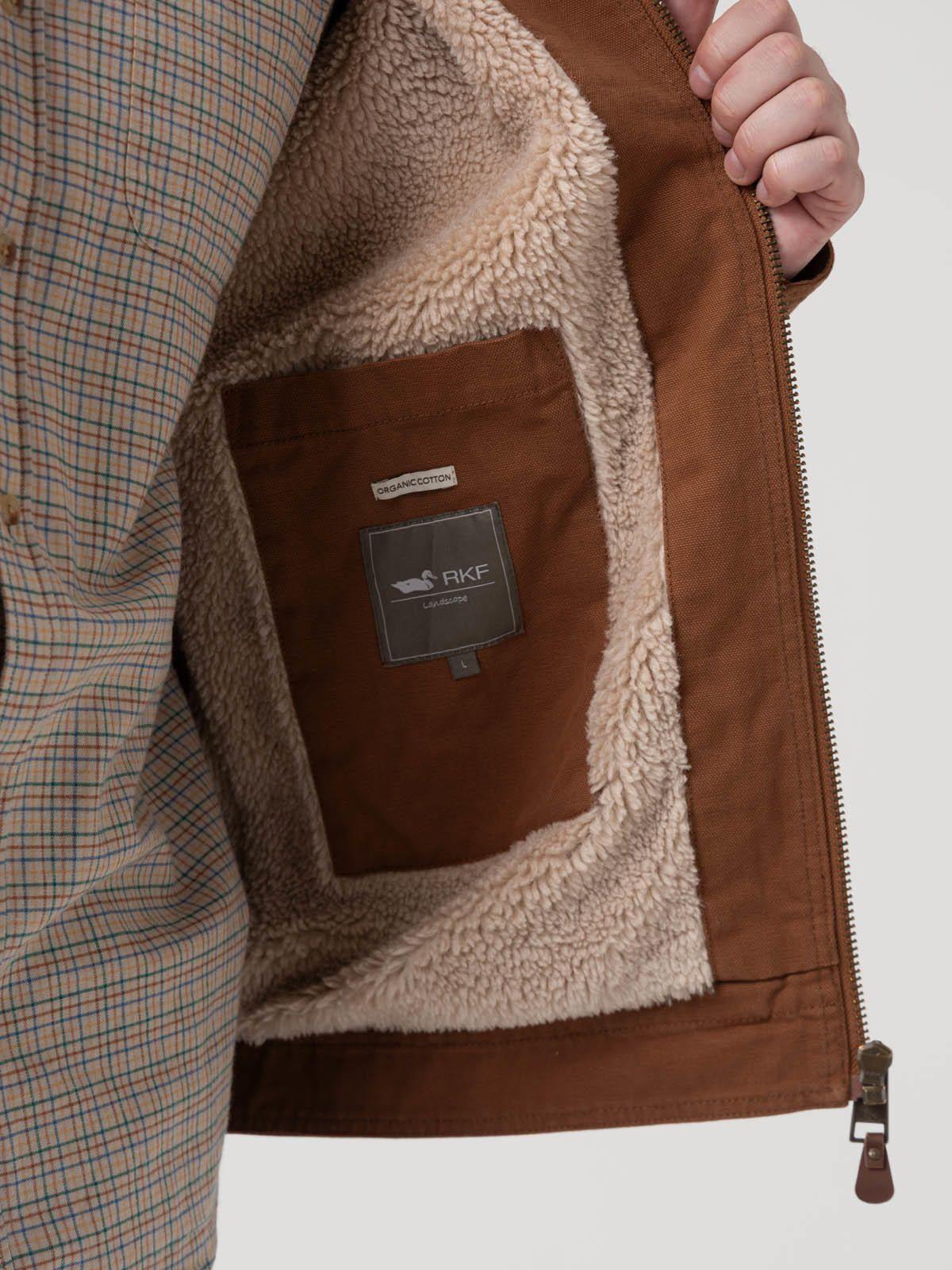 Chaqueta Algodón Orgánico Hombre Barrn Café-7