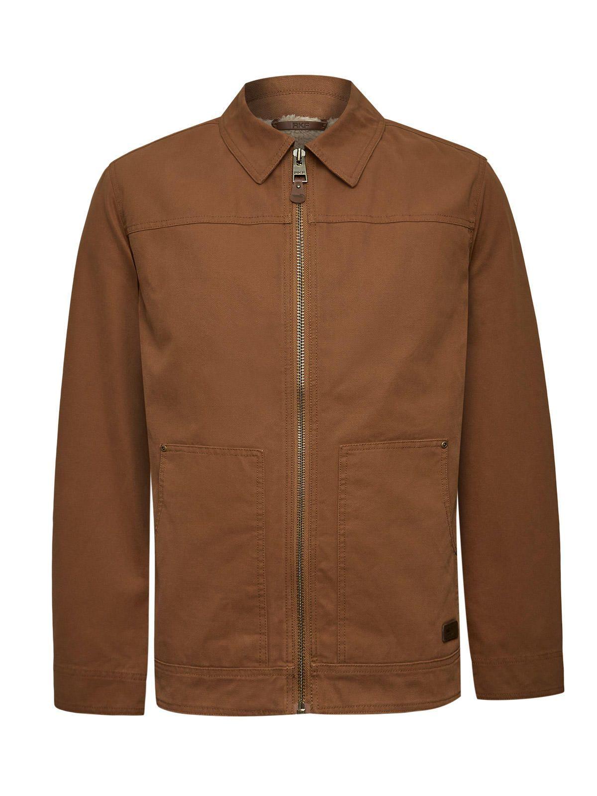 Chaqueta Algodón Orgánico Hombre Barrn Café-0