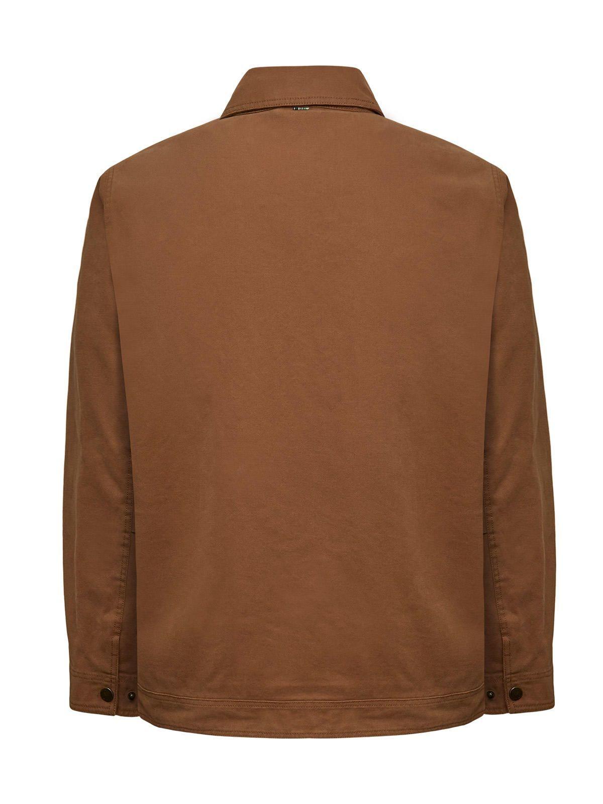 Chaqueta Algodón Orgánico Hombre Barrn Café-1