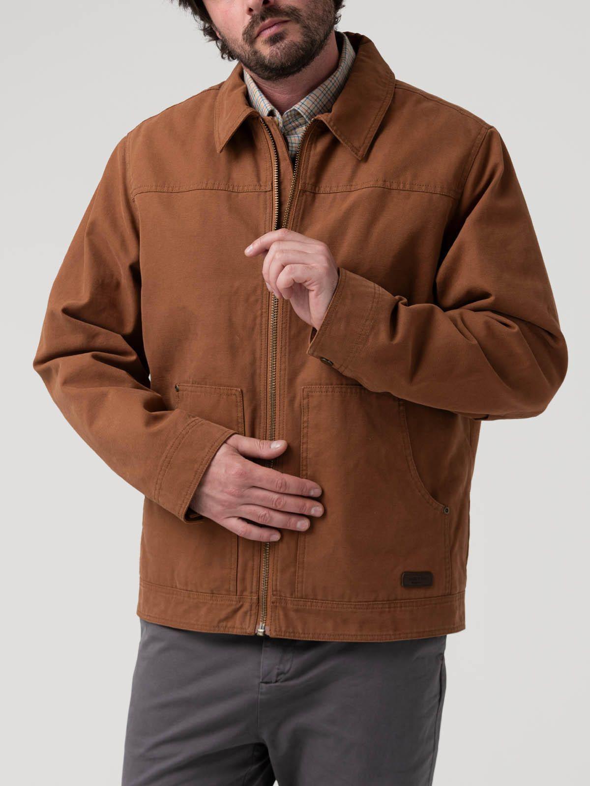 Chaqueta Algodón Orgánico Hombre Barrn Café-4