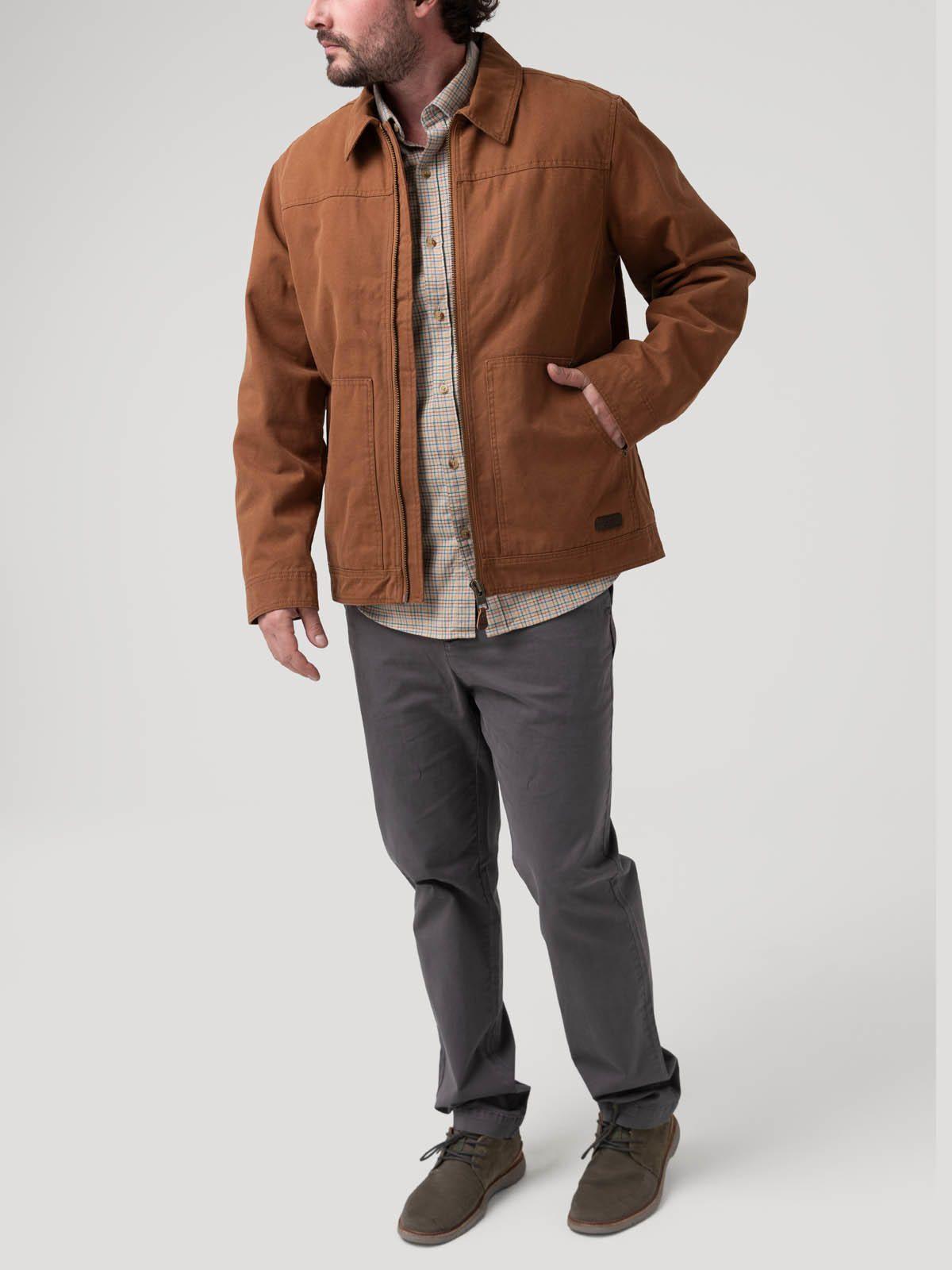 Chaqueta Algodón Orgánico Hombre Barrn Café-8