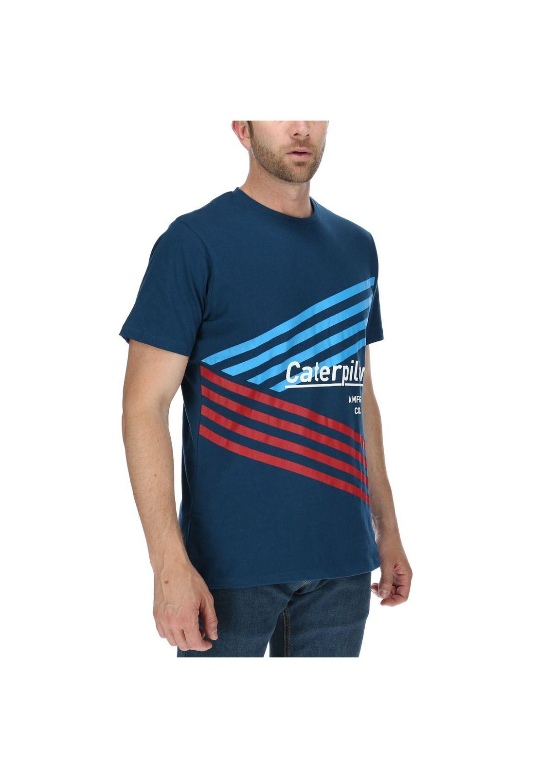 Polera Mc Hombre Two Tone Tee Azul Marino-3