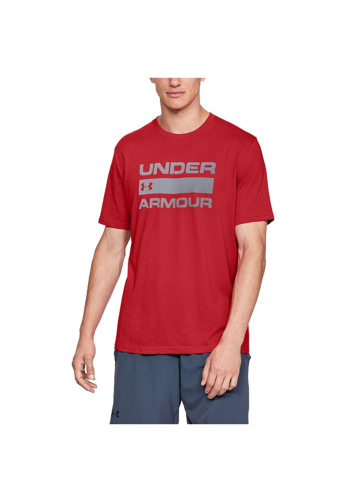 Polera Hombre Team Issue Wordmark Rojo-2