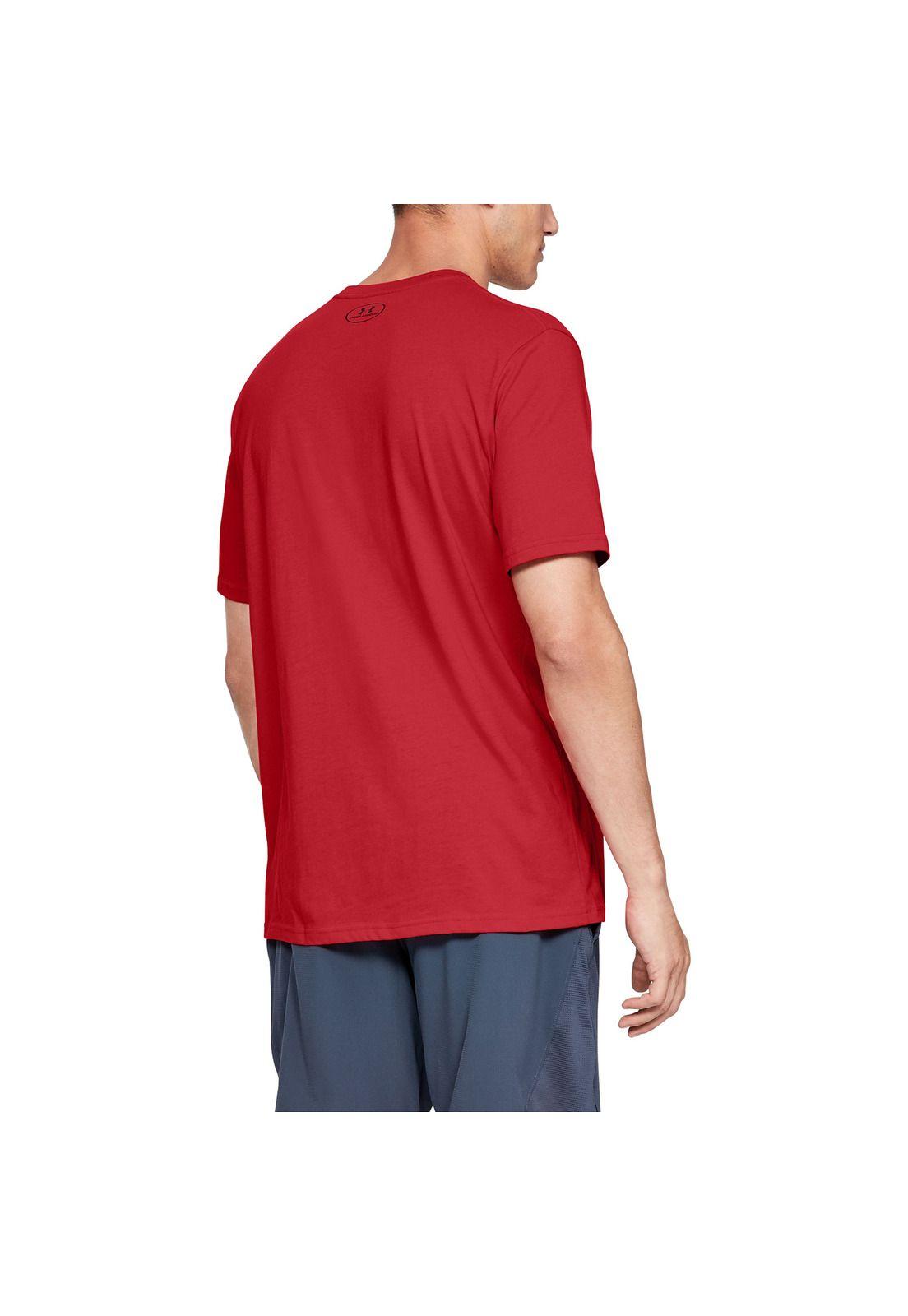 Polera Hombre Team Issue Wordmark Rojo-3