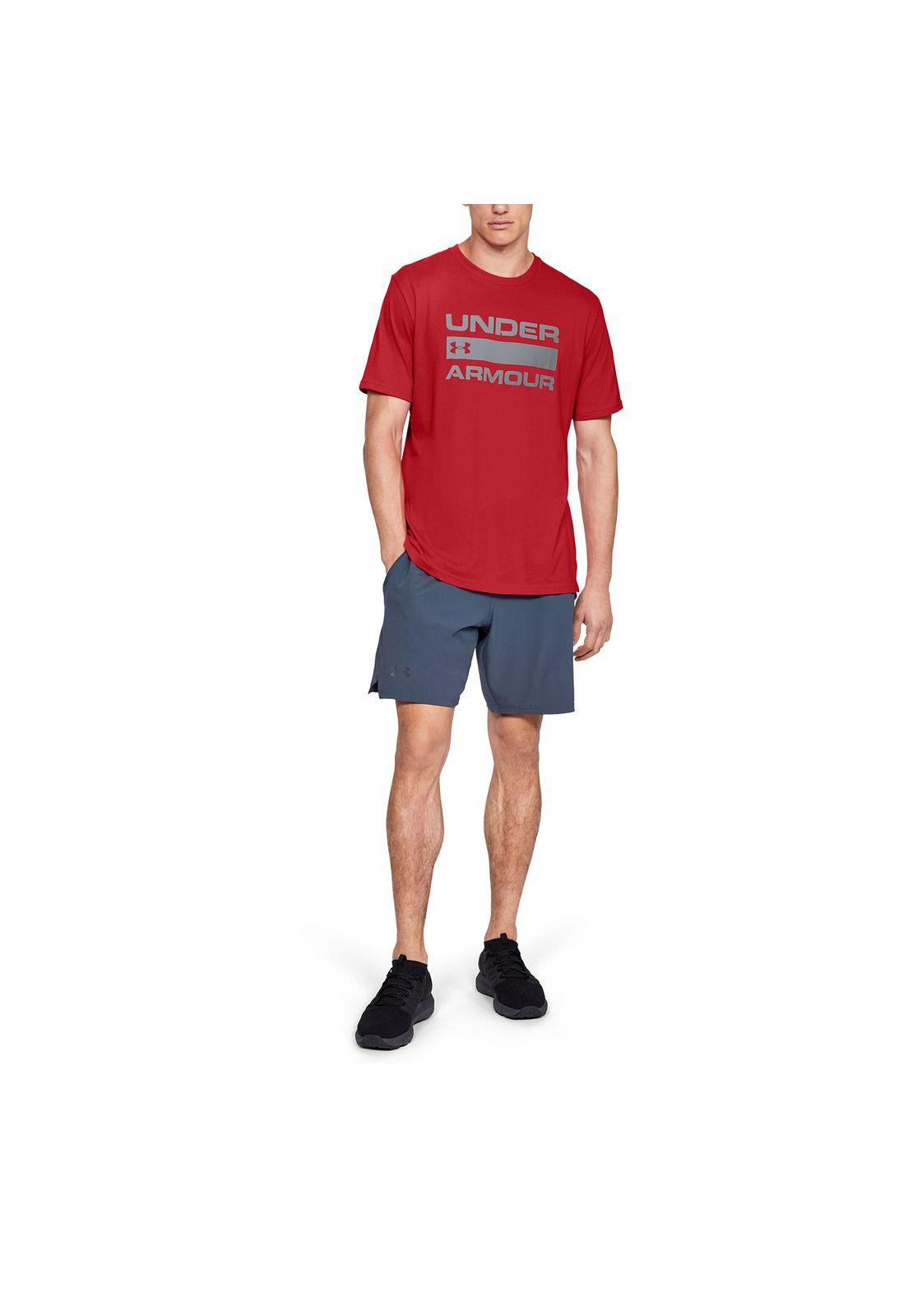 Polera Hombre Team Issue Wordmark Rojo-4