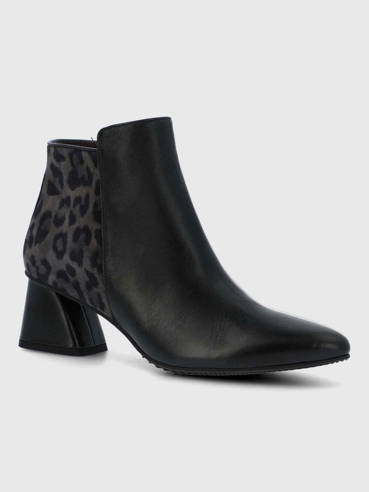 Botin Brunate Cuero Mujer Naville Gris -0