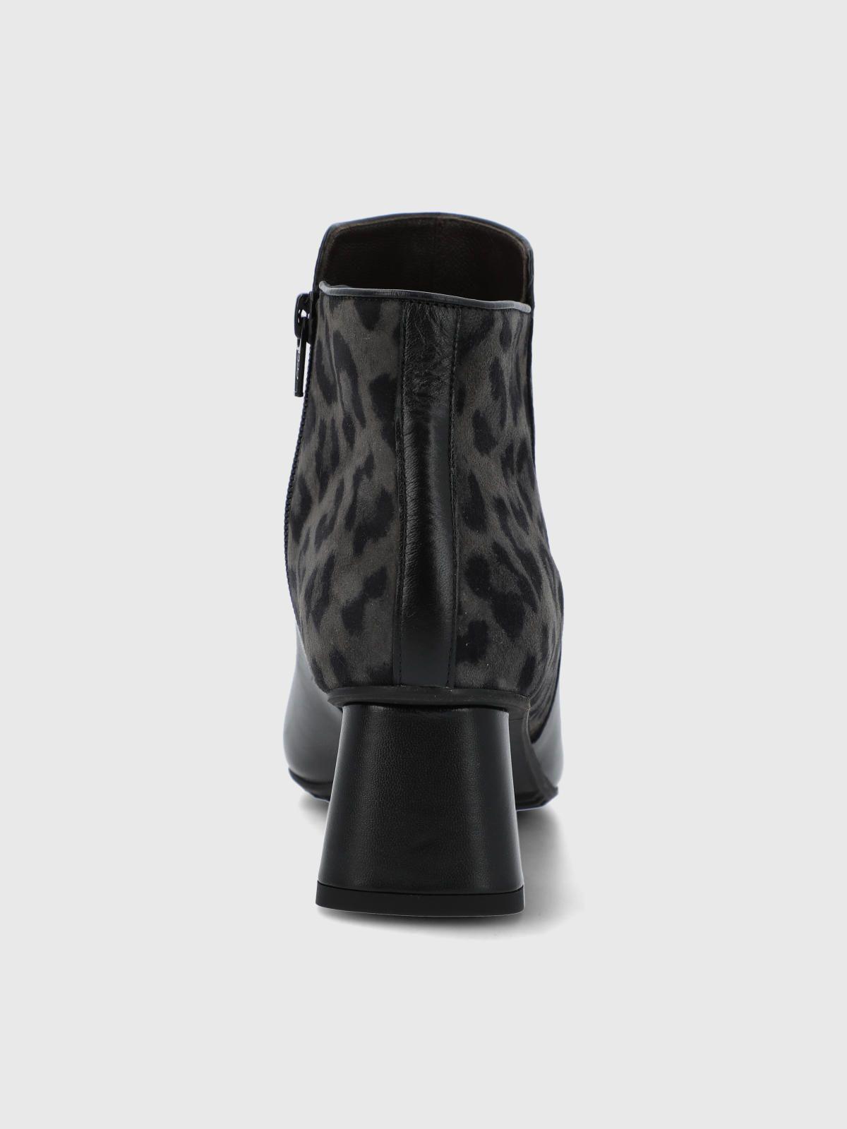 Botin Brunate Cuero Mujer Naville Gris -7