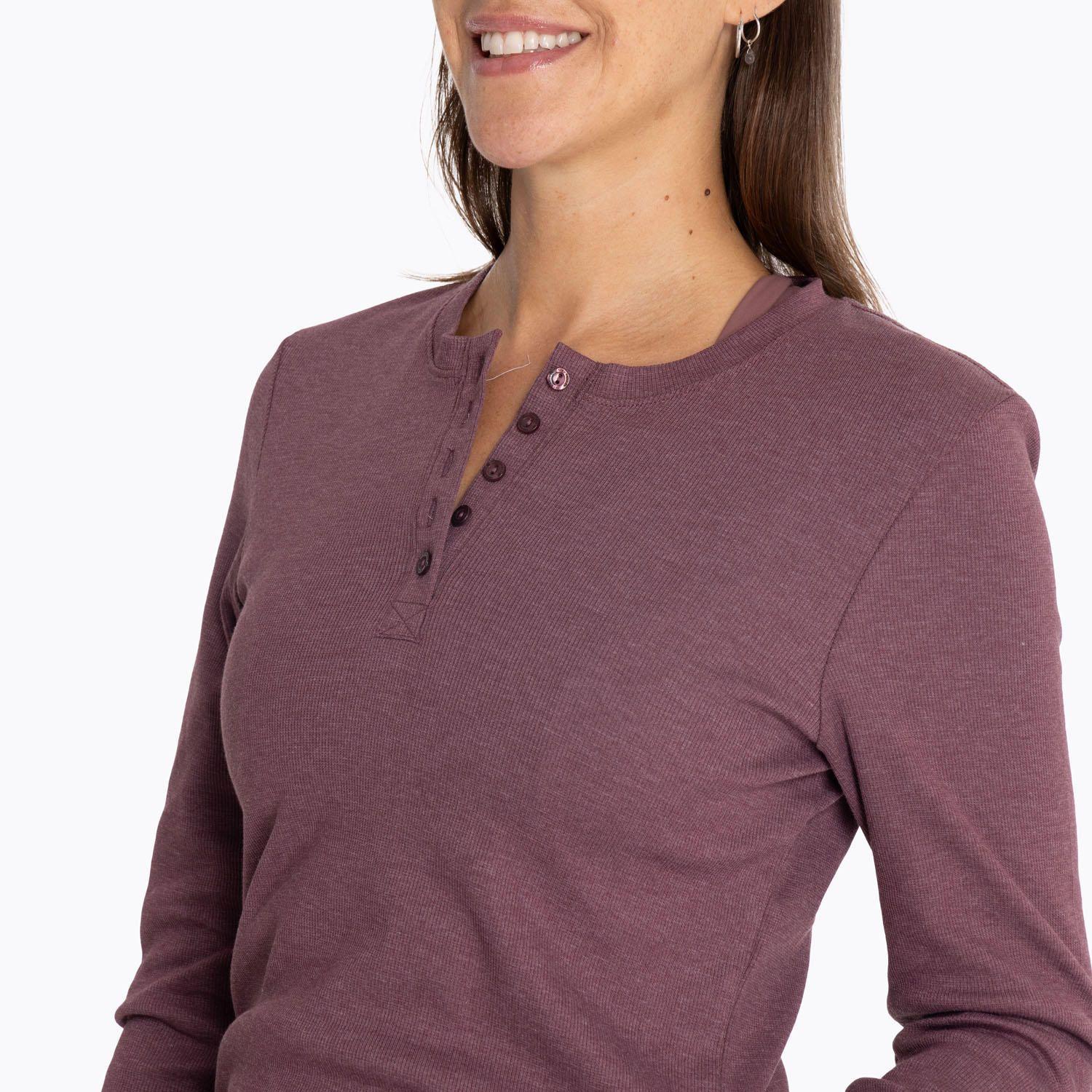 Polera Mujer Rib Burdeo-3