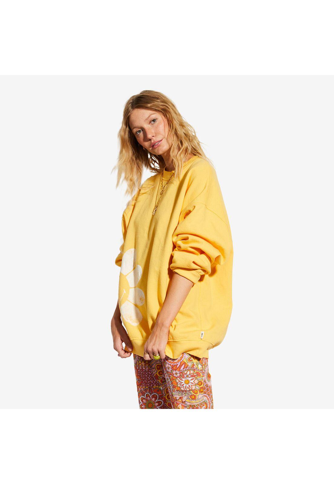 Polerón Ridin Happy Amarillo Mujer-3