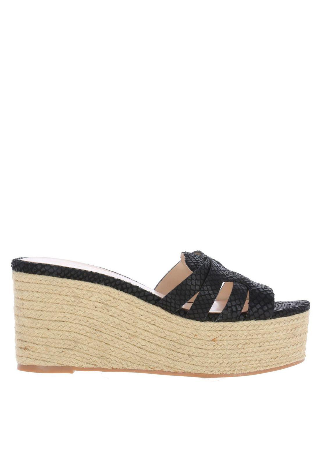 Sandalia Eleena Negro Mujer-1