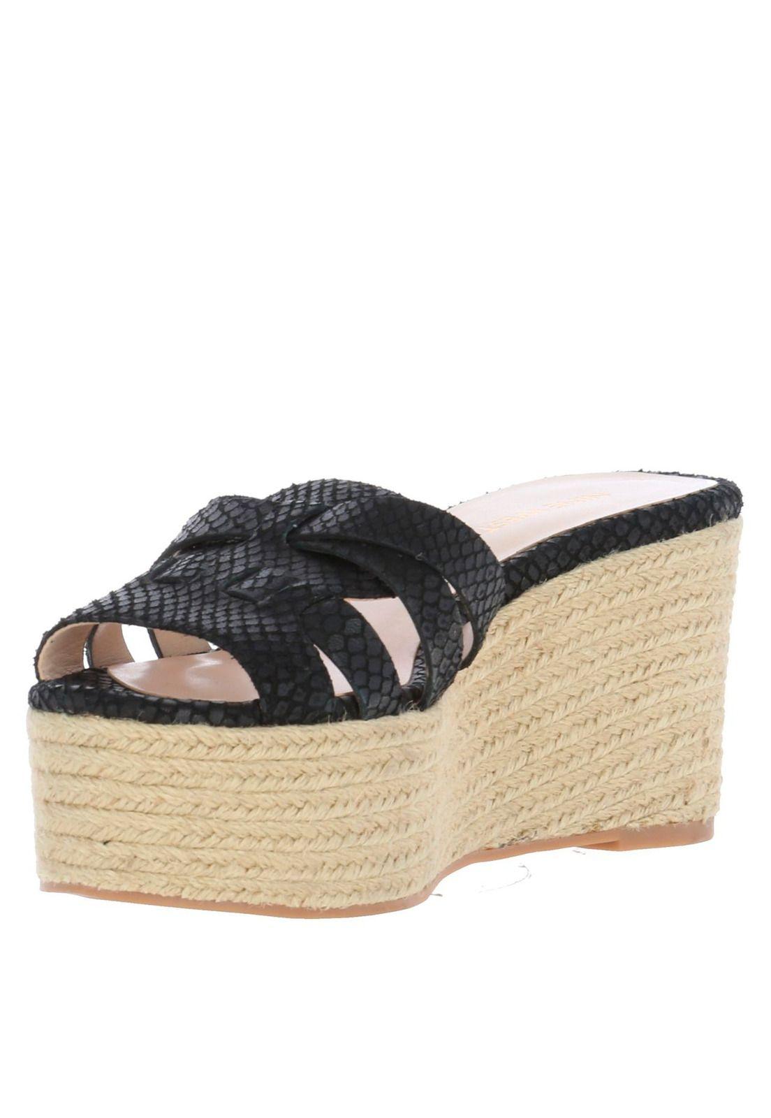 Sandalia Eleena Negro Mujer-2