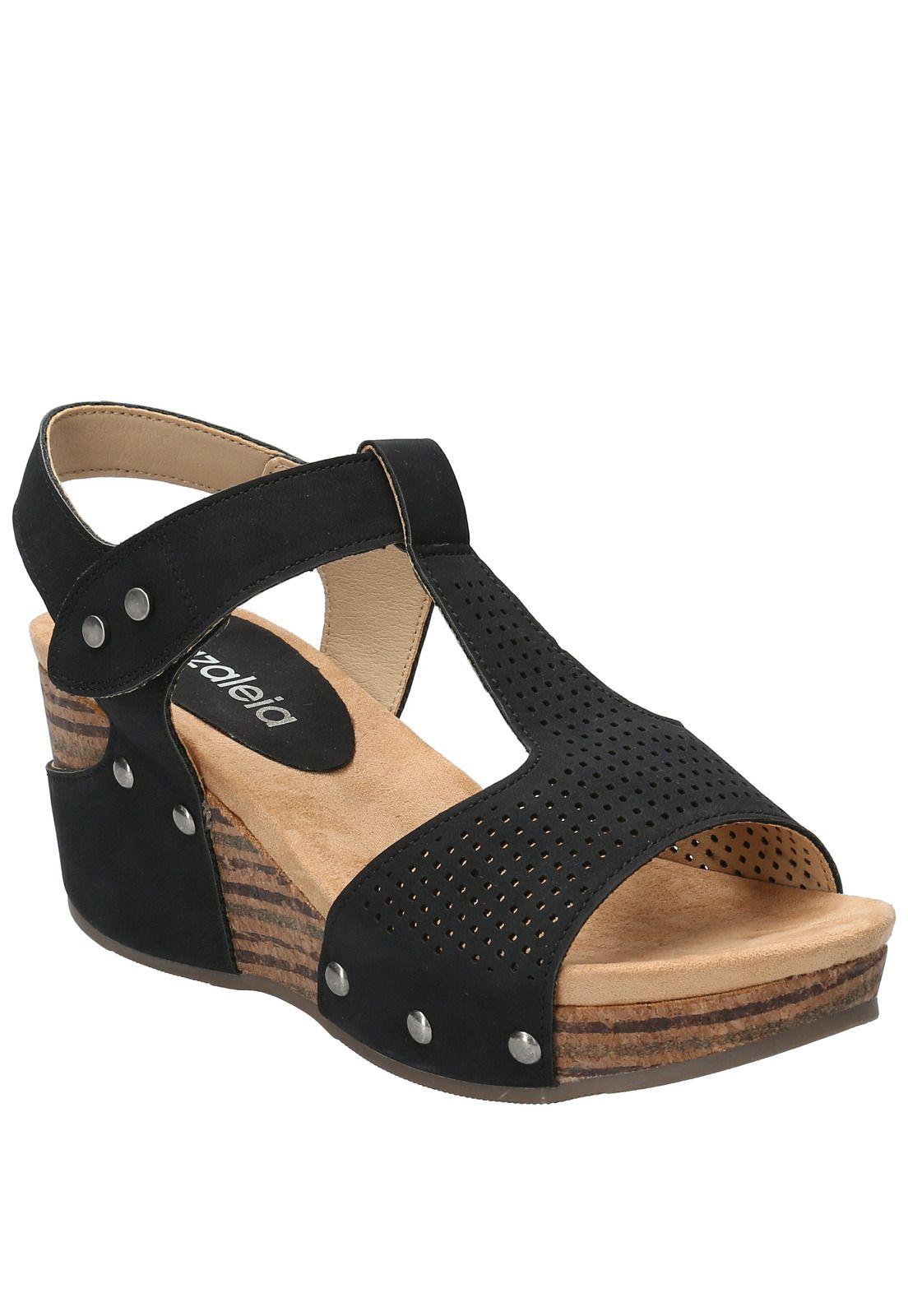 Sandalia Georgian Negro Mujer-0