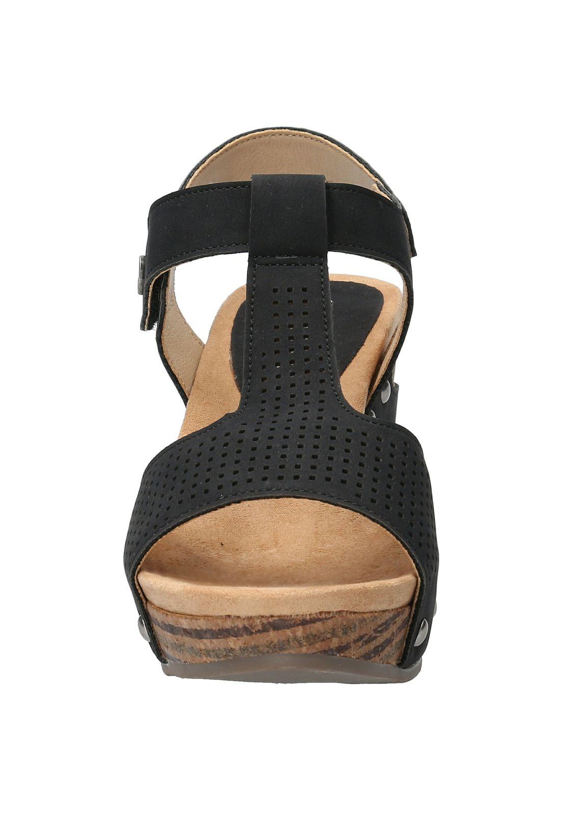 Sandalia Georgian Negro Mujer-3