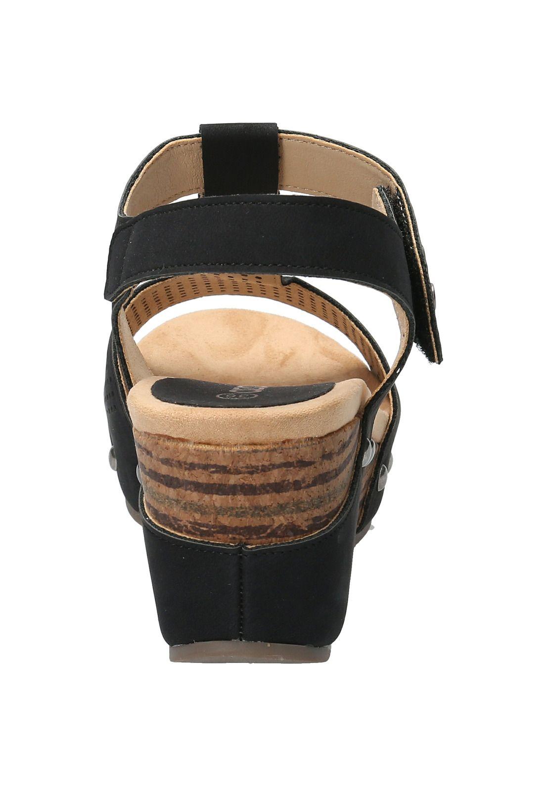 Sandalia Georgian Negro Mujer-6