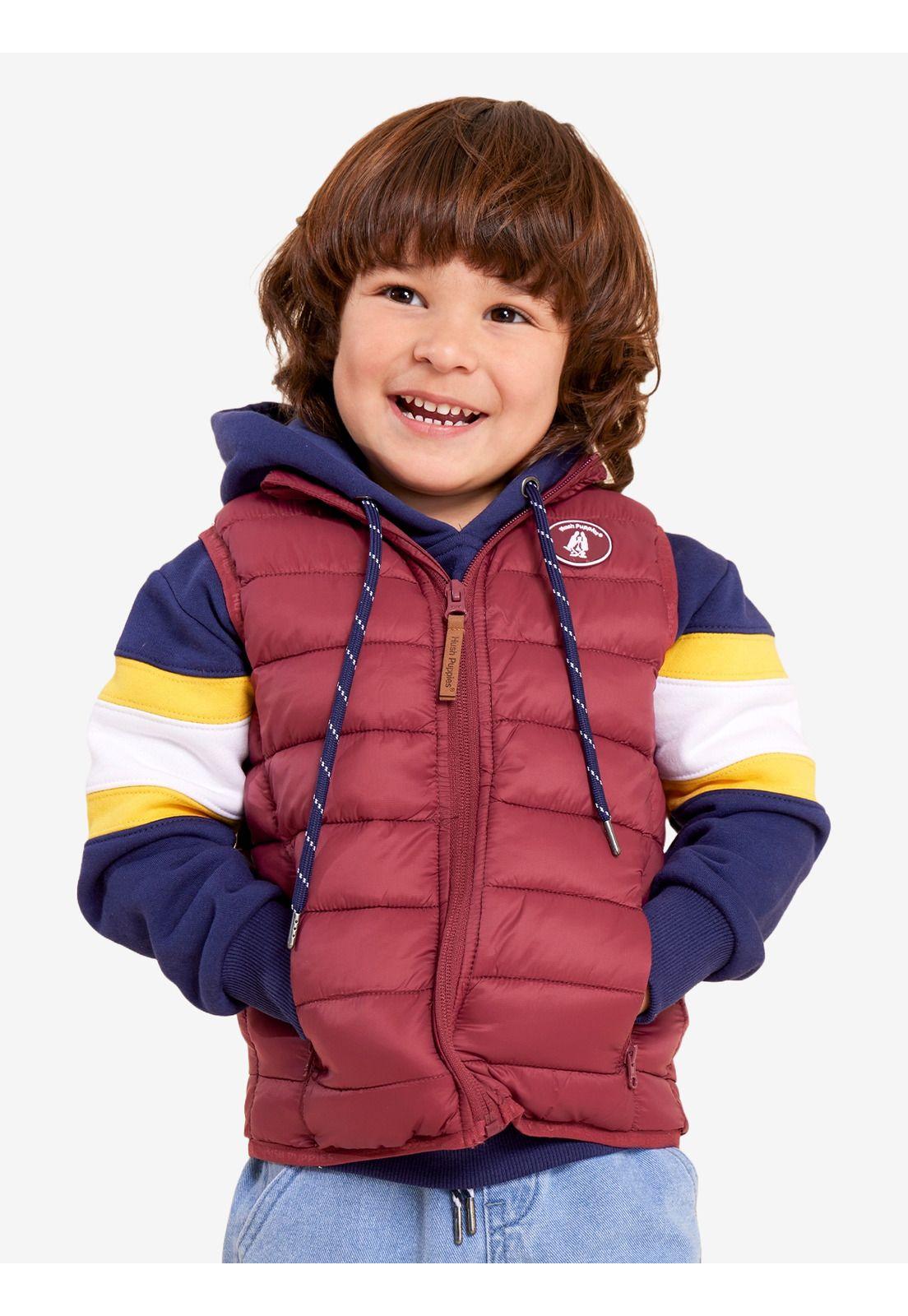 Parka Sin Manga Niño Explorer Burdeo-0