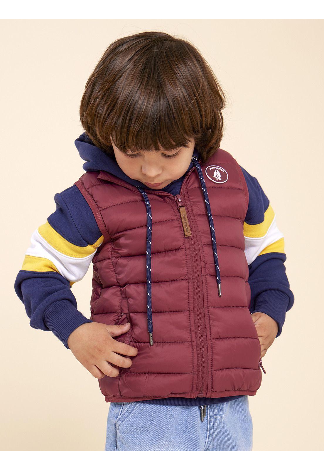 Parka Sin Manga Niño Explorer Burdeo-3