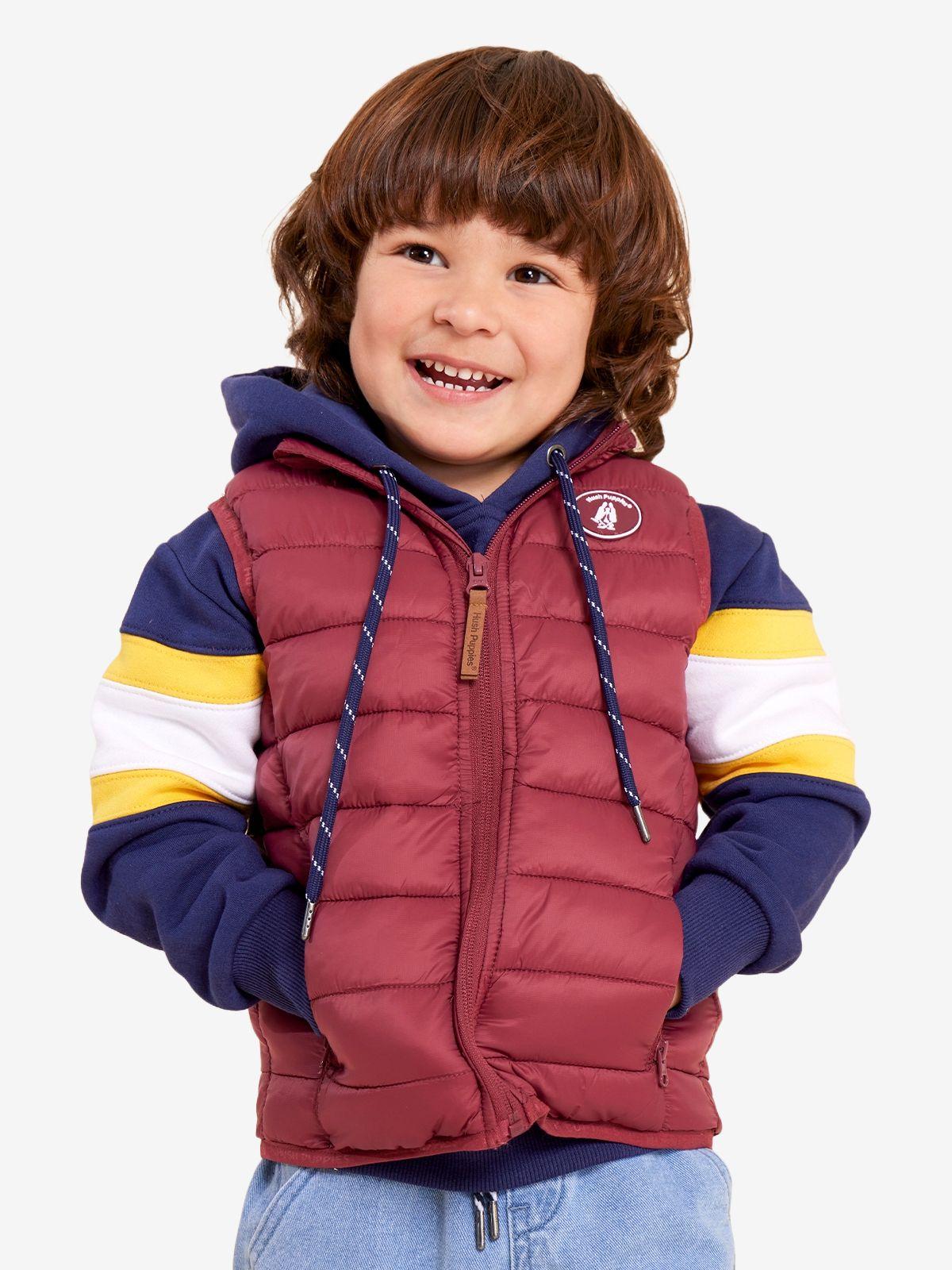 Parka Sin Manga Niño Explorer Burdeo-0