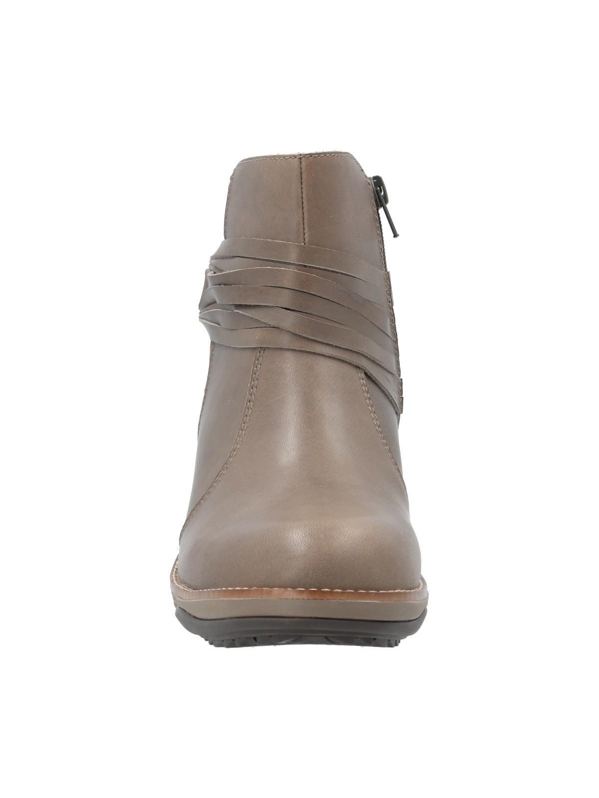 Botín Cuero Mujer Gasly Gris-3