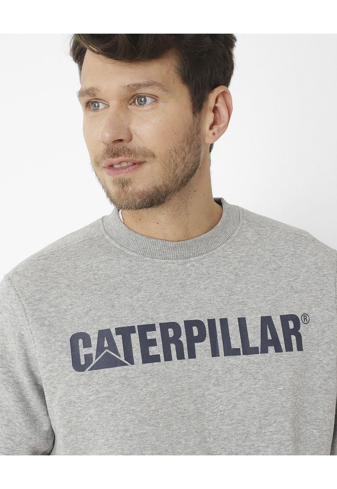 Polerón Caterpillar Logo Cre Azul Unisex-8